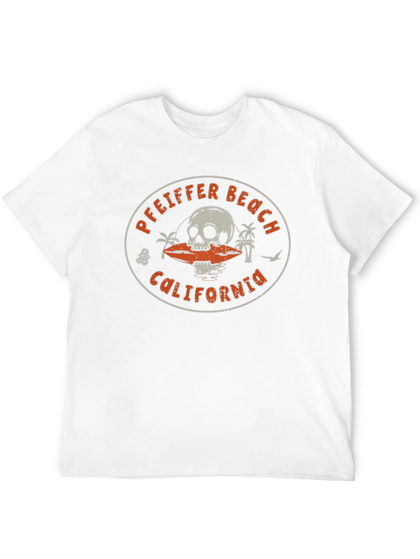 Pfeiffer Beach California Skull Graphic T-Shirt