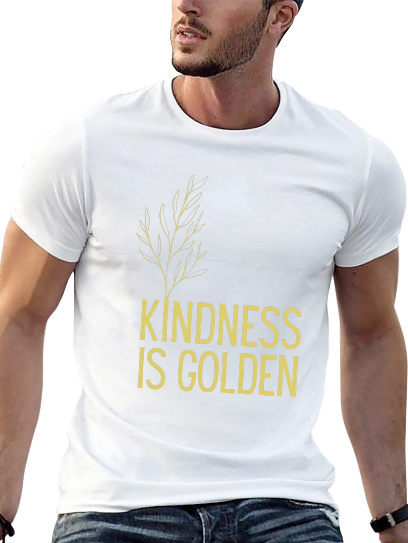 Kindness Is Golden Graphic Tee - Stylish Comfort