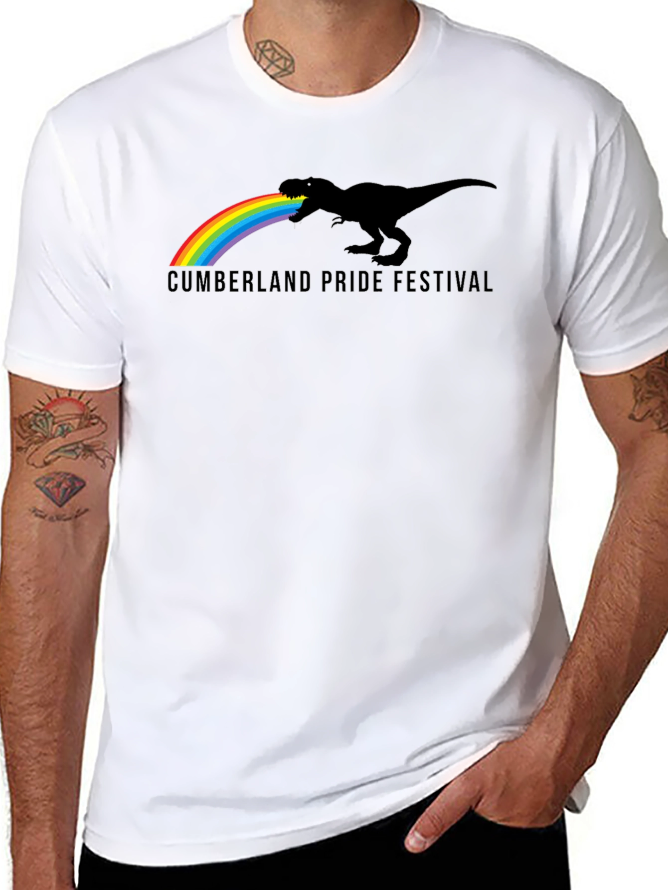 Pride Festival T-Rex Rainbow T-Shirt