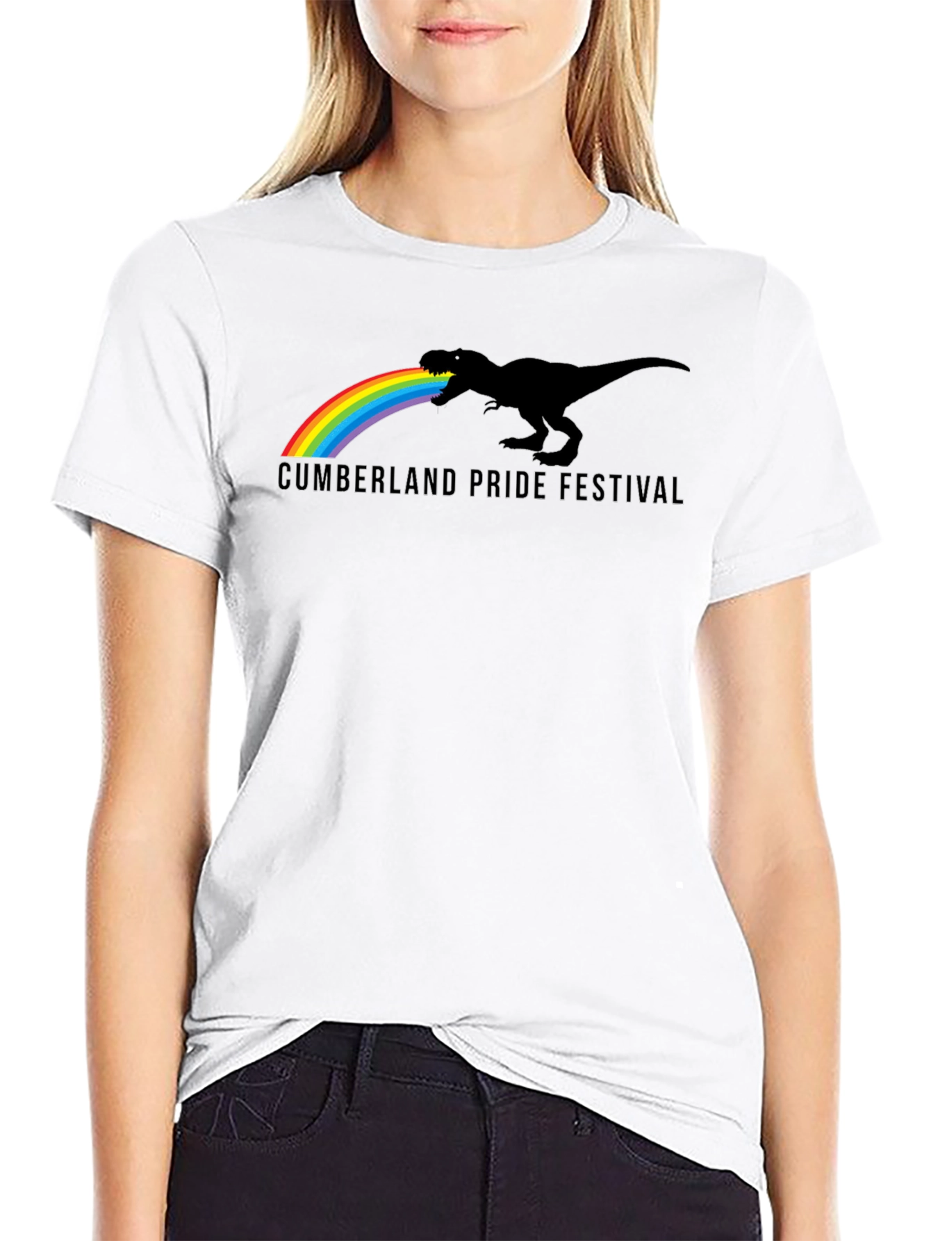 Pride Festival T-Rex Rainbow T-Shirt