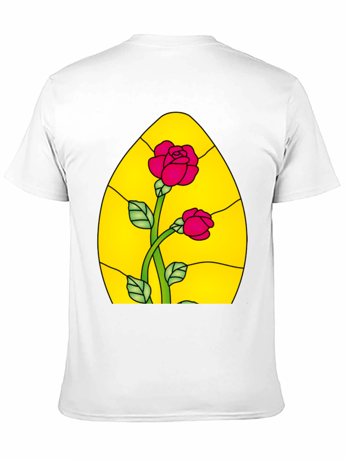 Rose Stained Glass Graphic Tee