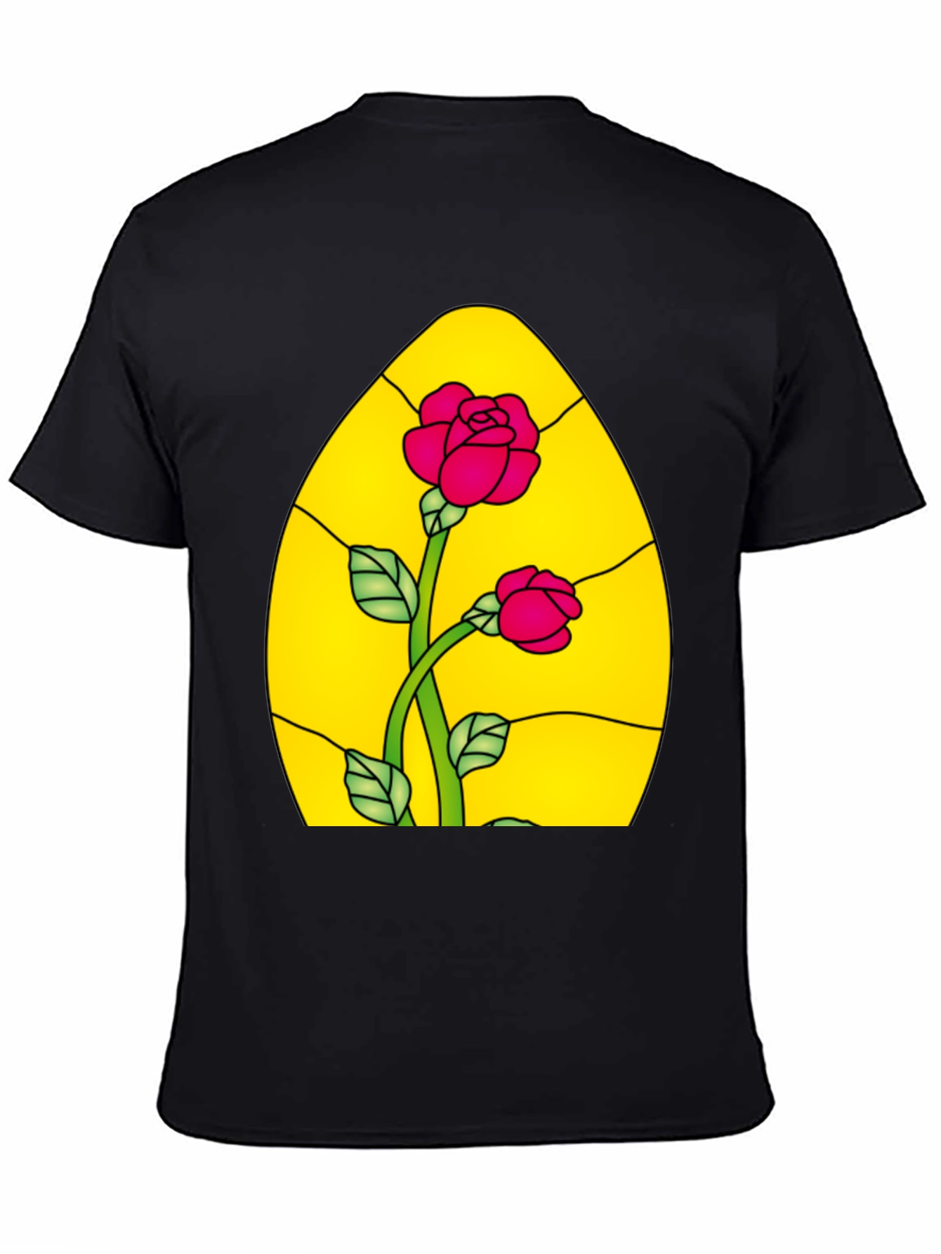Rose Stained Glass Graphic Tee