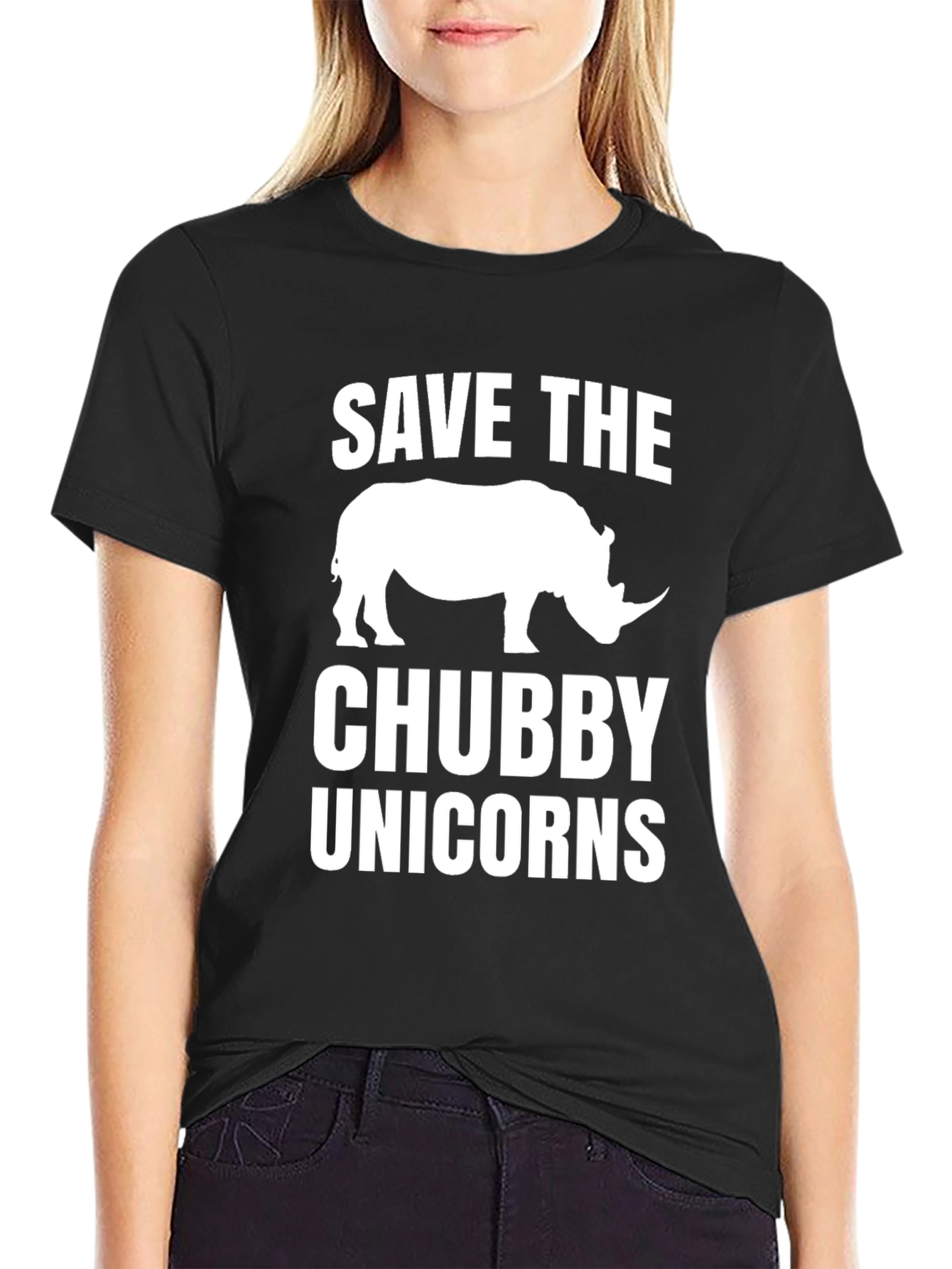 Save the Chubby Unicorns Rhino T-Shirt