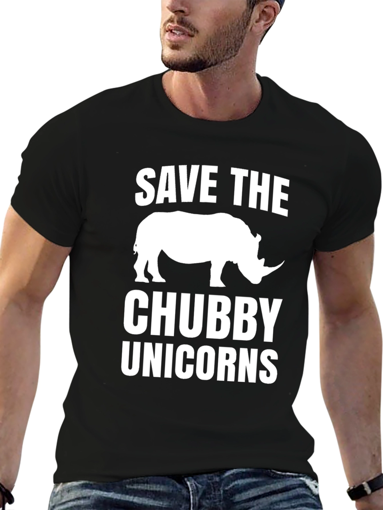 Save the Chubby Unicorns Rhino T-Shirt