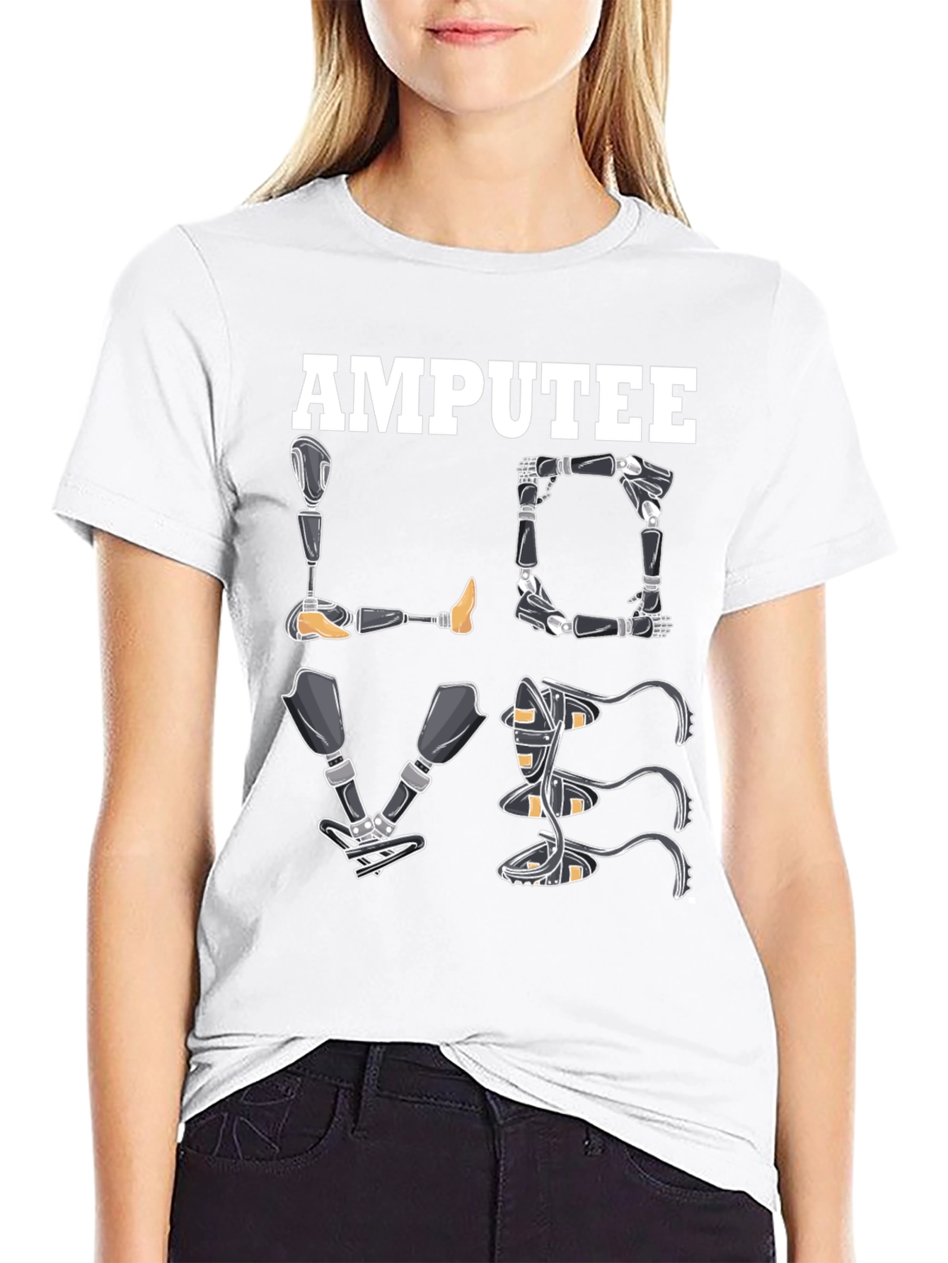 Amputee Love Prosthetic Limb T-Shirt