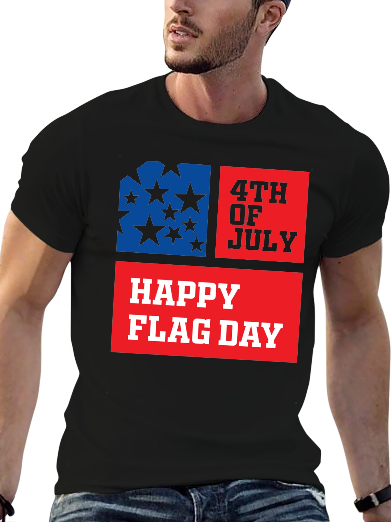 Patriotic USA Flag Graphic T-Shirt