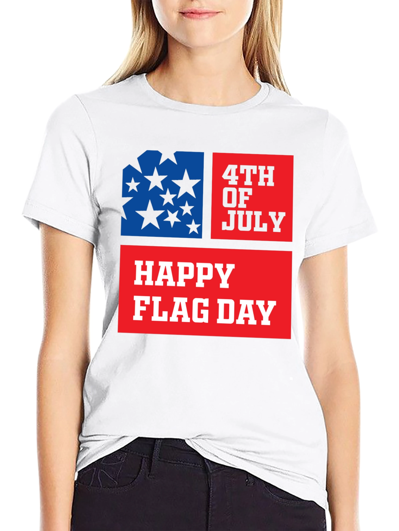 Patriotic USA Flag Graphic T-Shirt