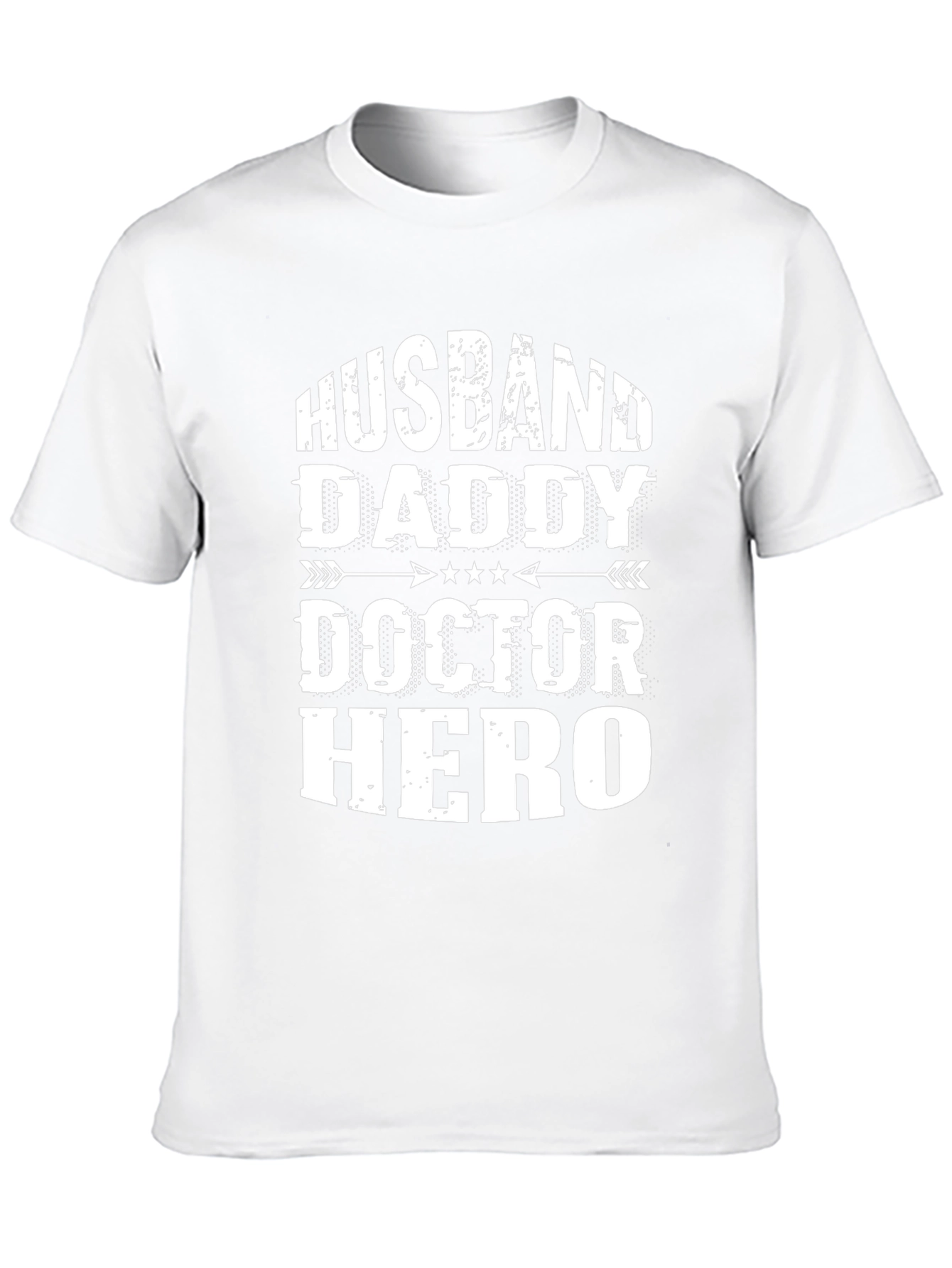 Husband Daddy Doctor Hero Black T-Shirt
