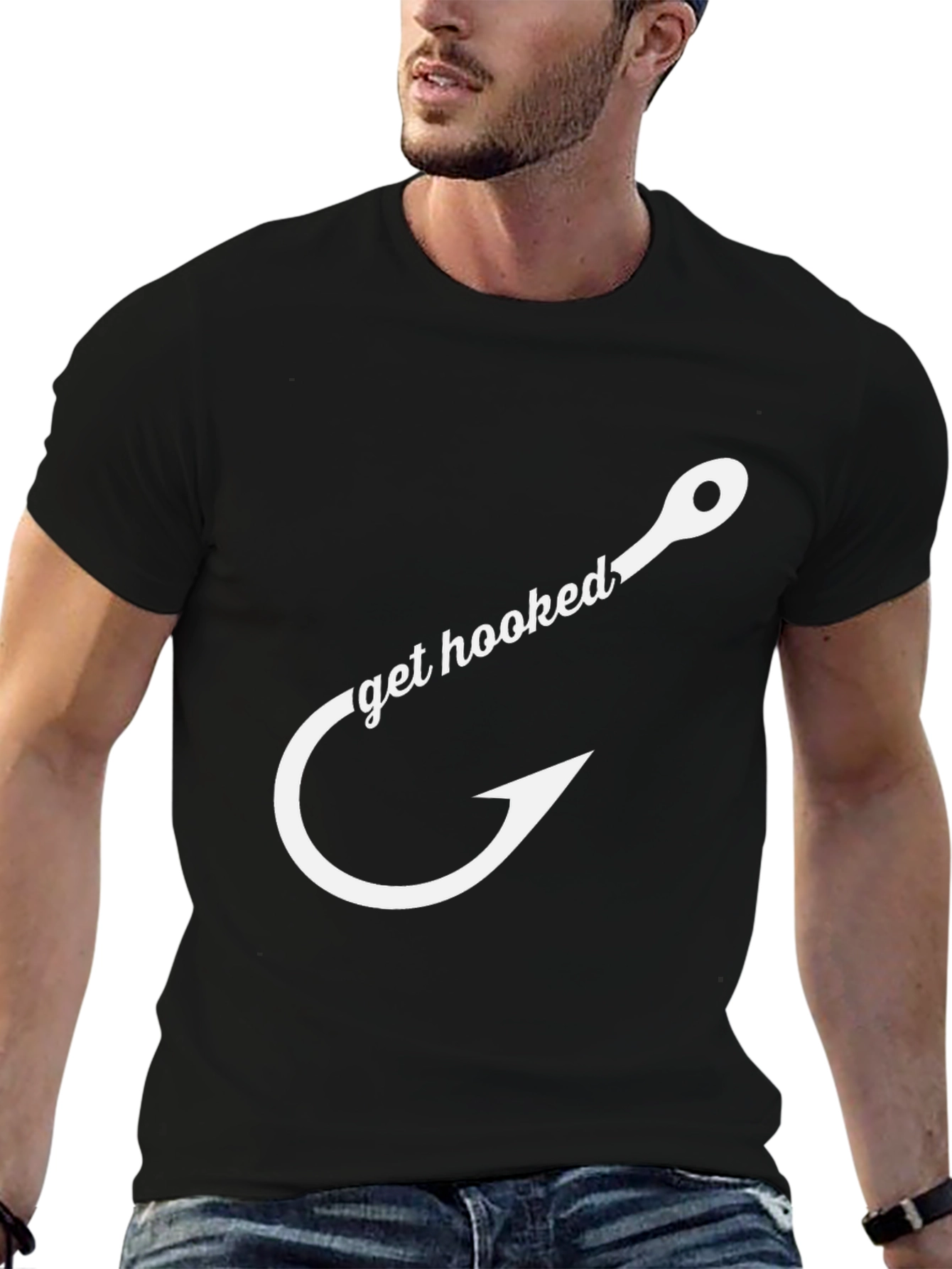 Get Hooked Fishing T-Shirt - Stylish Angler Tee
