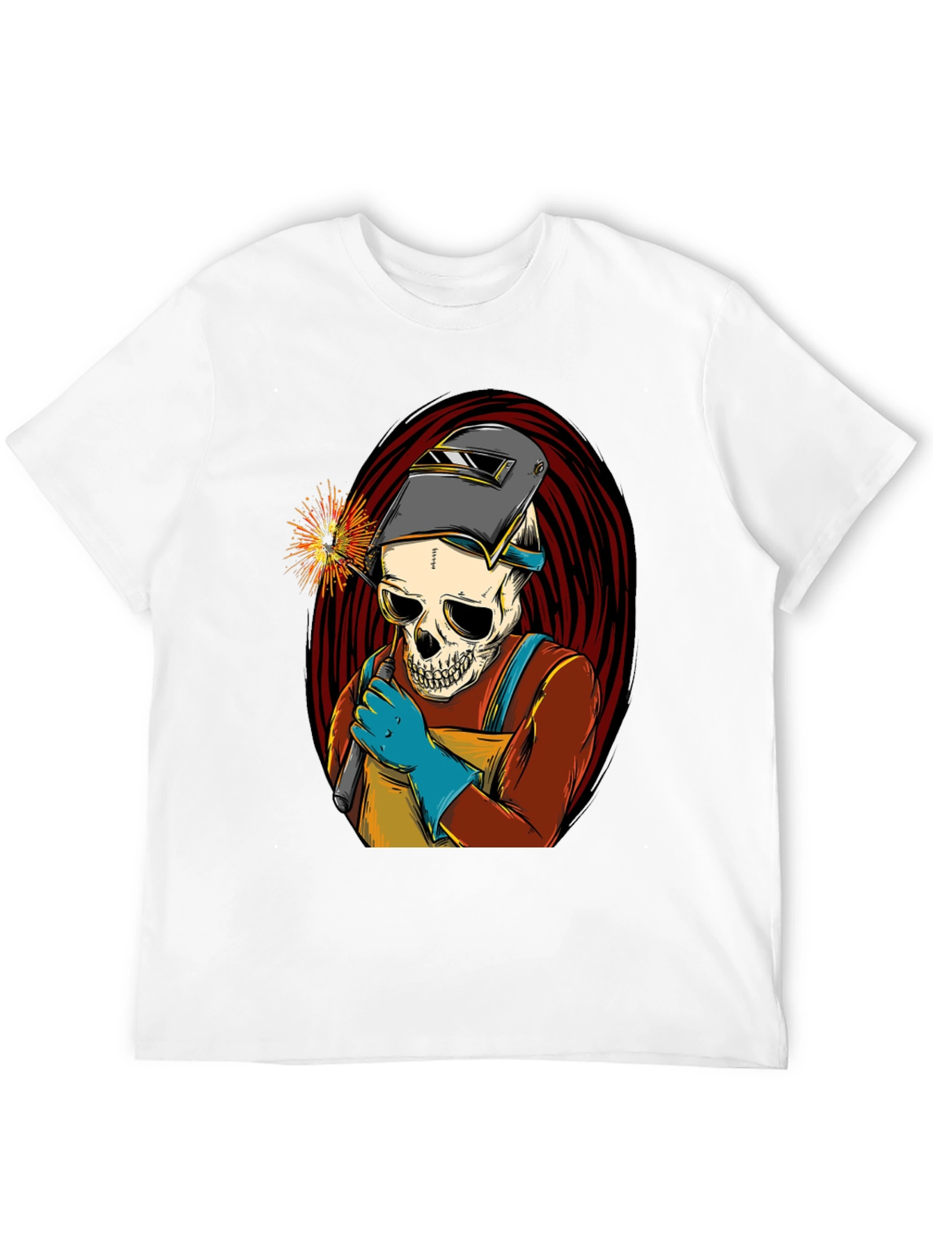 Welder Skull T-Shirt - Cool Graphic Tee