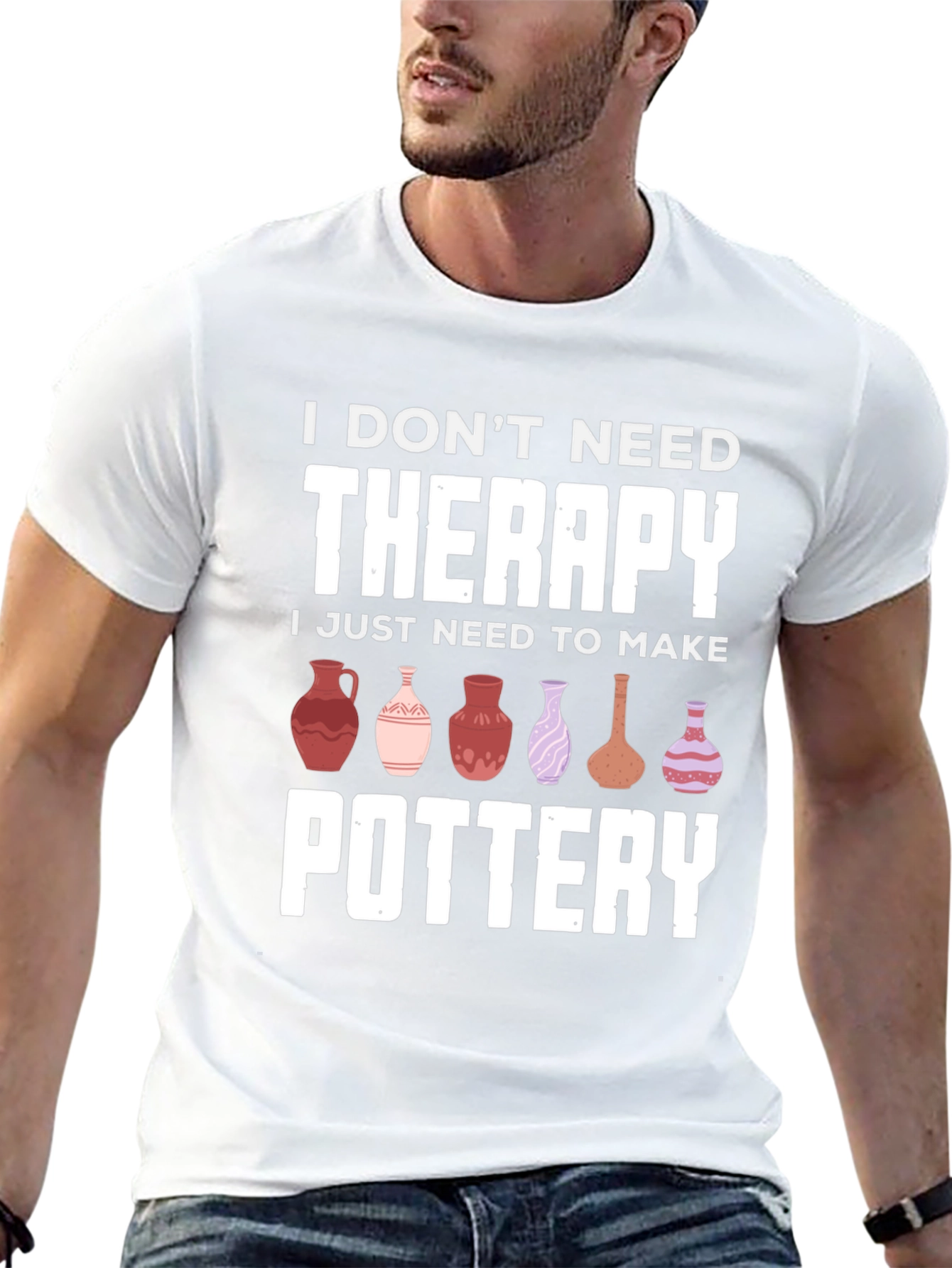 Pottery Therapy T-Shirt - Funny Ceramic Artist Tee