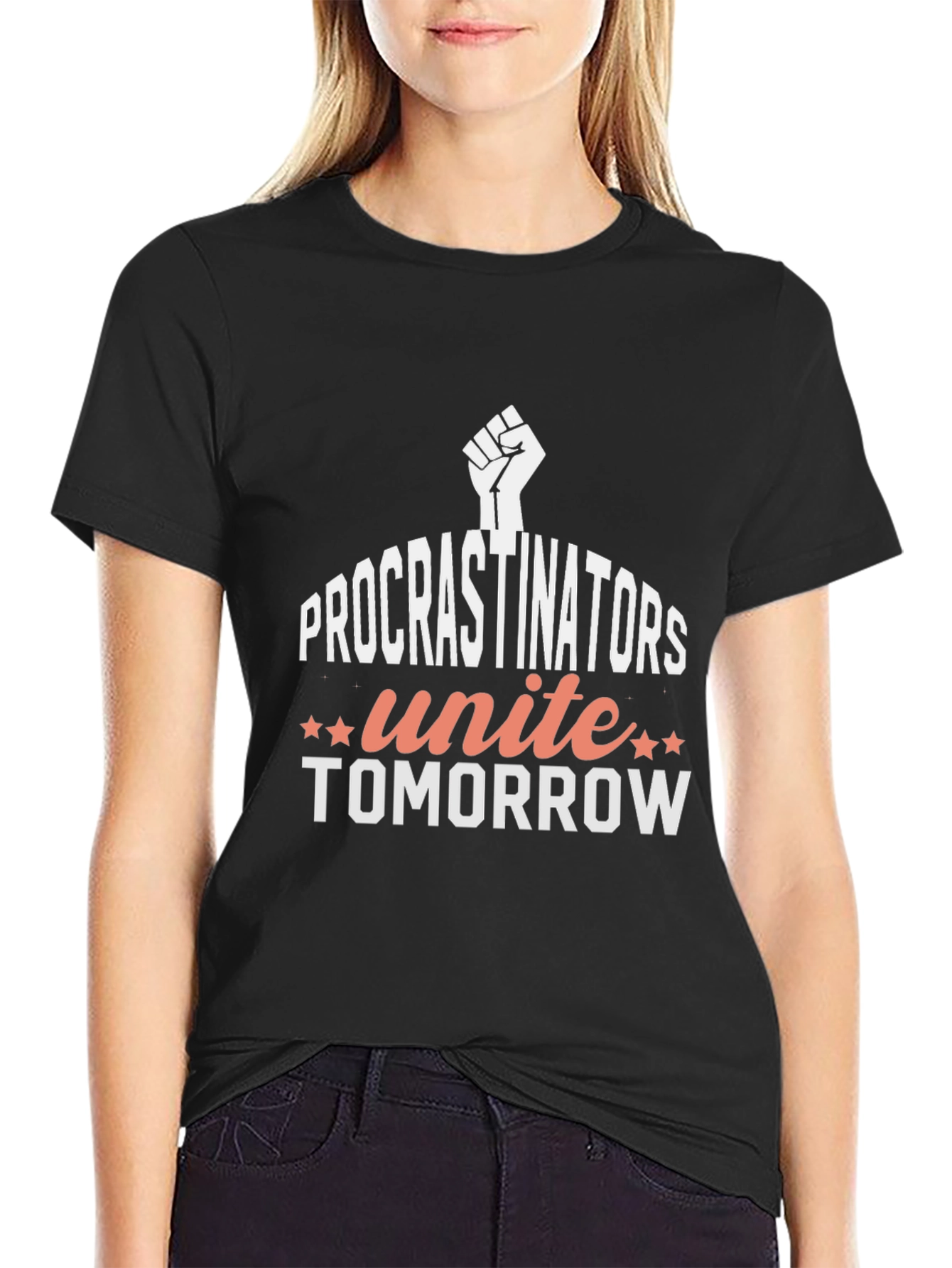 Procrastinators Unite Tomorrow Graphic T-Shirt