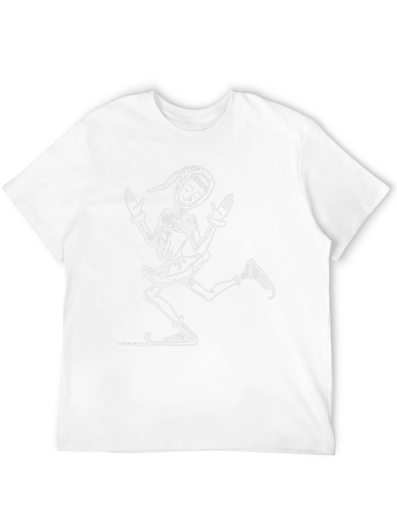 Retro Jester Graphic Tee - Black Cotton T-Shirt