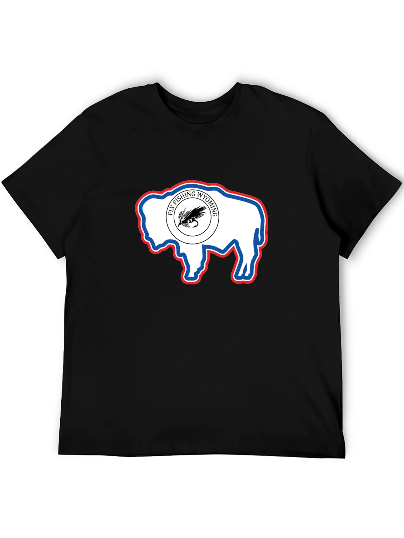 Wyoming Fly Fishing Buffalo T-Shirt