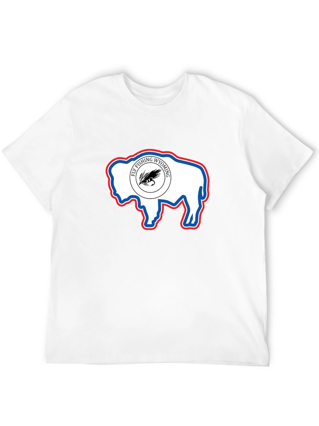 Wyoming Fly Fishing Buffalo T-Shirt