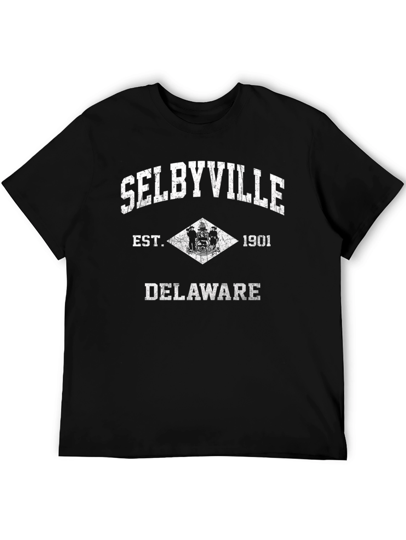 Selbyville Delaware Est. 1901 Black T-Shirt