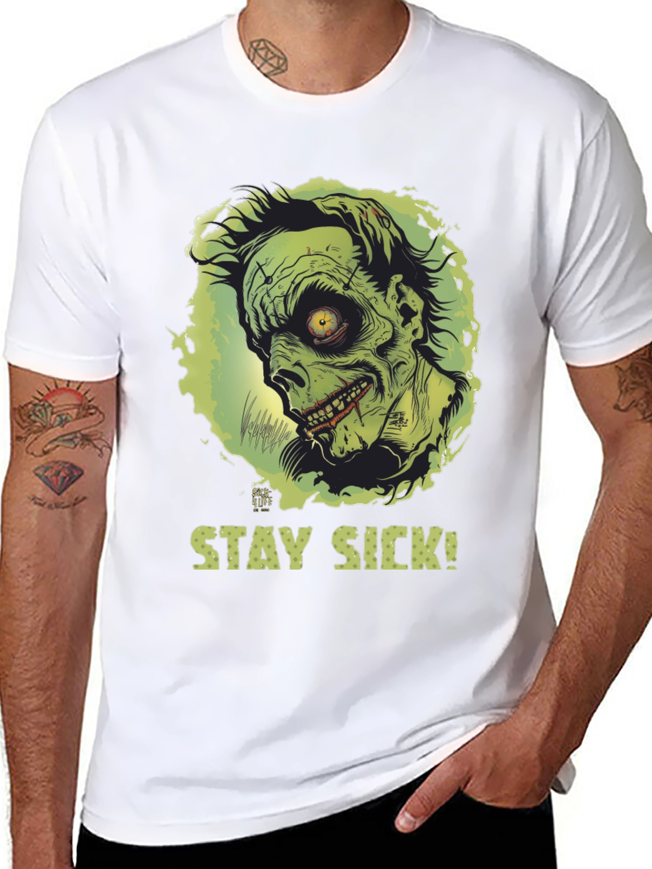 Stay Sick Zombie Graphic T-Shirt
