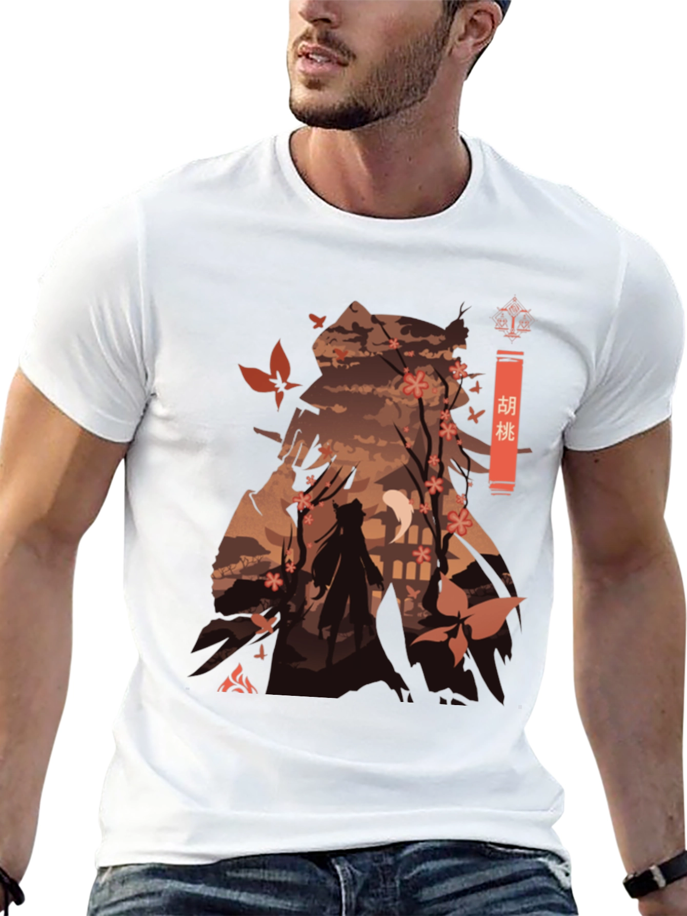Hu Tao Genshin Impact T-Shirt Anime Graphic Tee