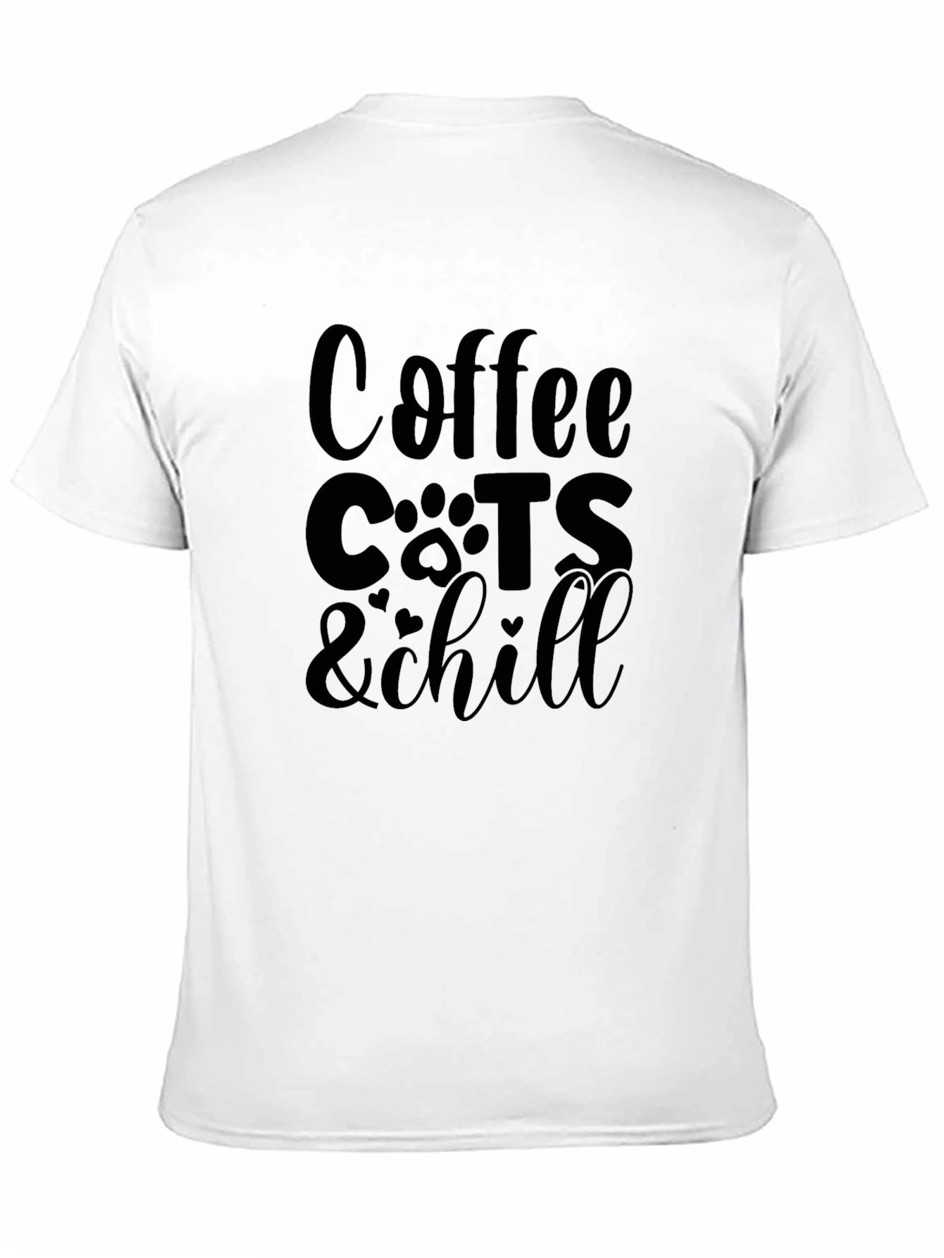 Coffee Cats & Chill Black Graphic Tee