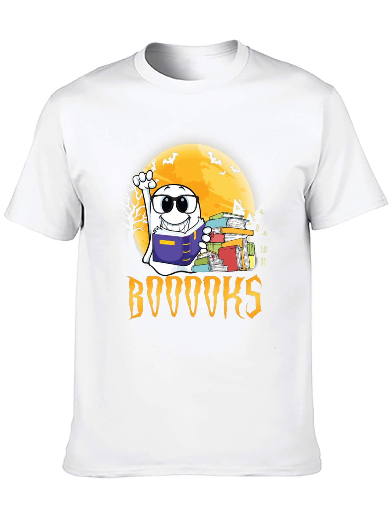 Halloween Ghost Reading BOOOOOKS T-Shirt