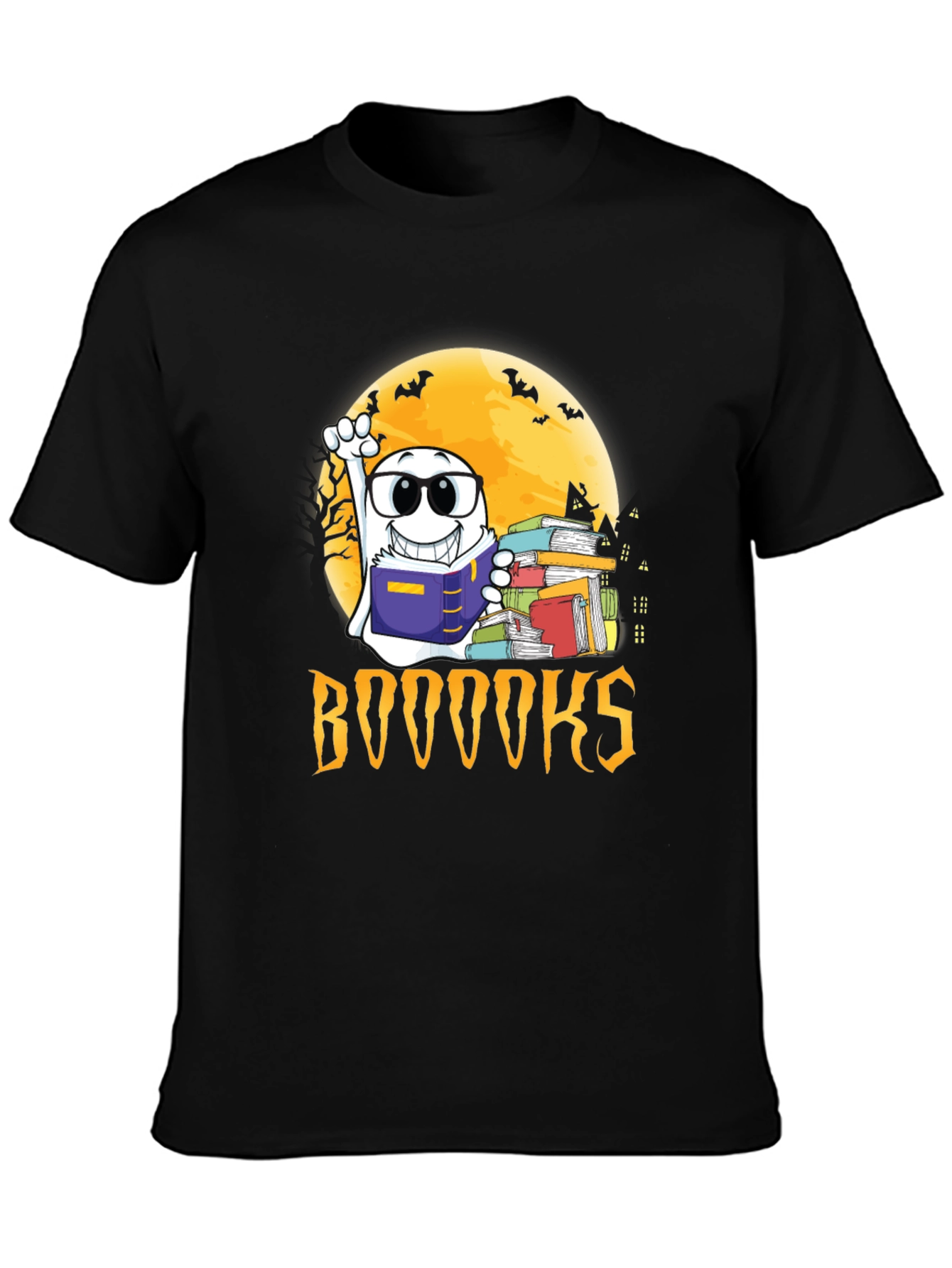 Halloween Ghost Reading BOOOOOKS T-Shirt
