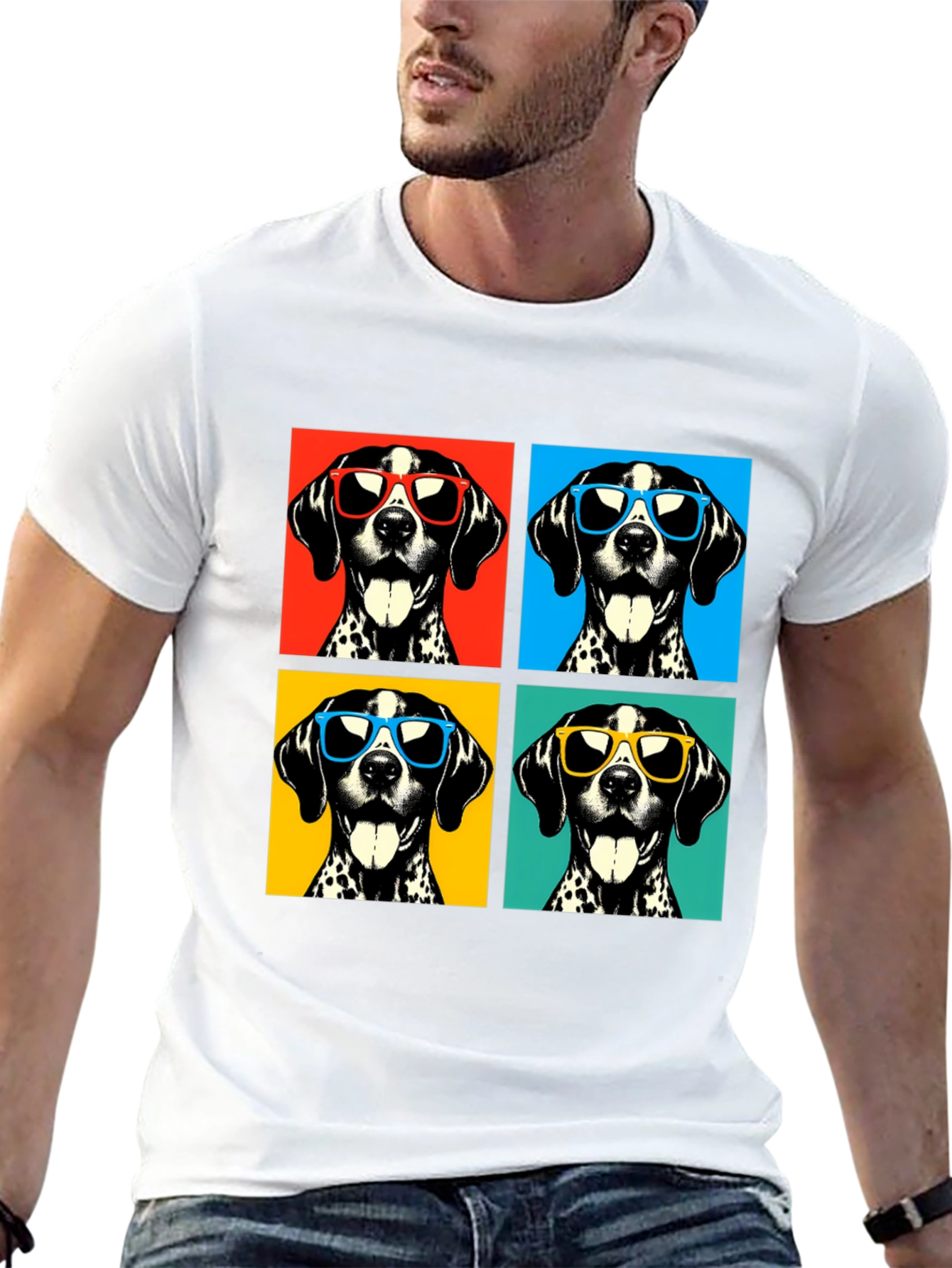 Cool Dog T-Shirt - Pop Art Dalmatian Tee