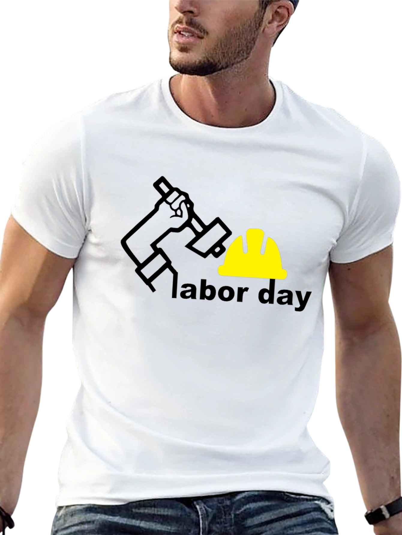 Labor Day T-Shirt - Black Graphic Tee