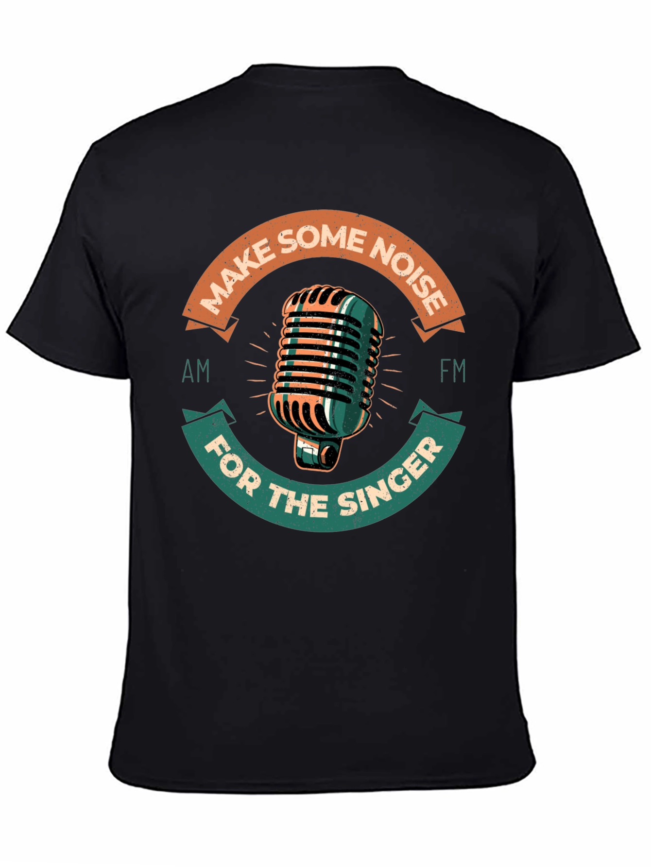 Retro Microphone Graphic Tee - Make Some Noise!