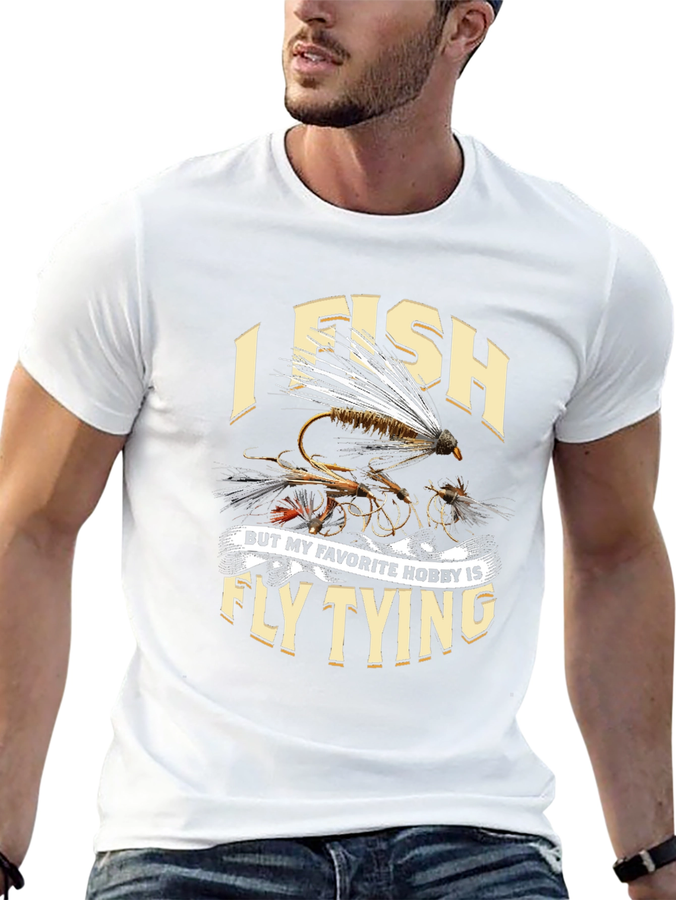 I Fish Fly Tying Hobby Graphic Tee