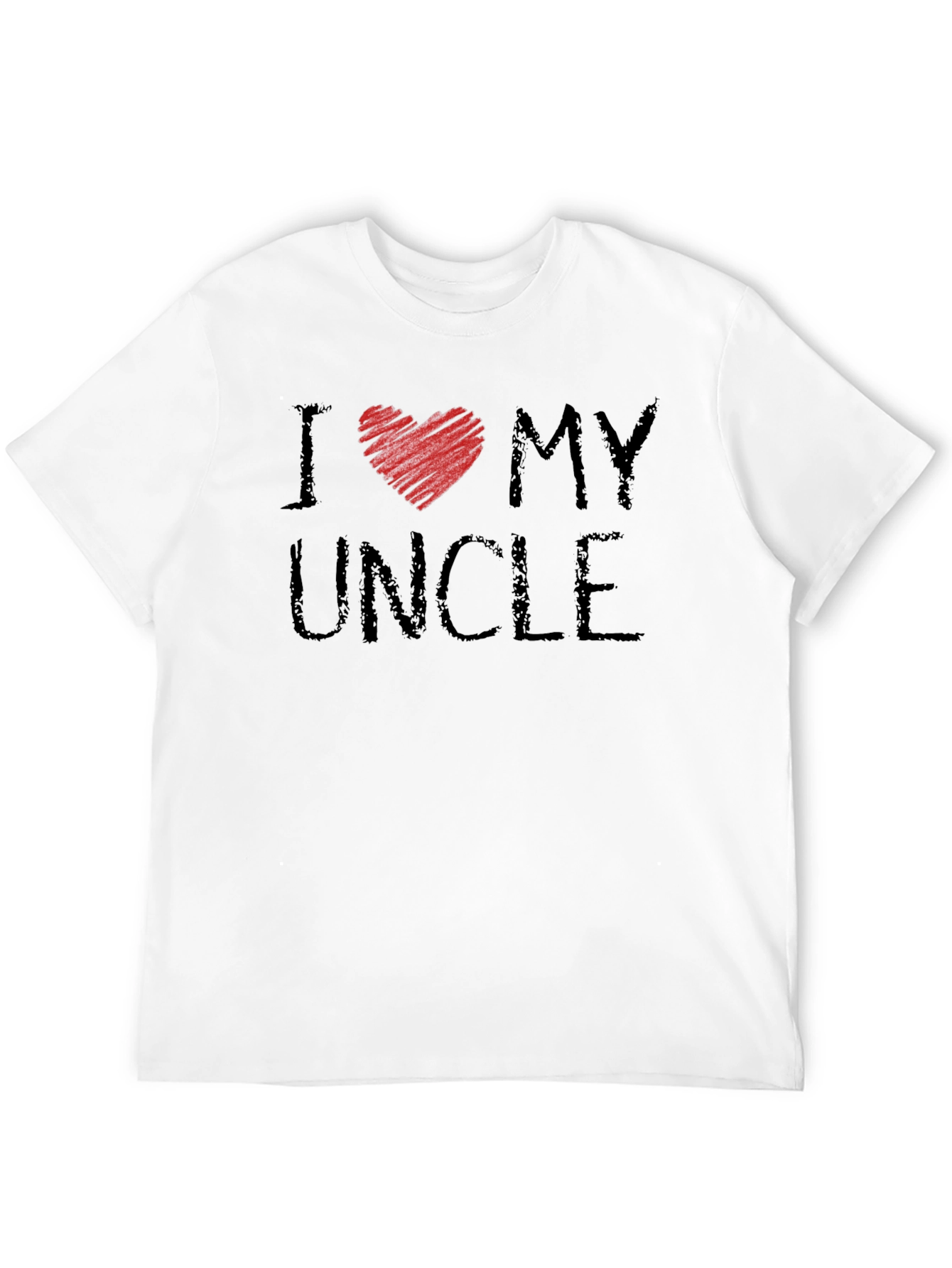 I Heart My Uncle Black Graphic Tee