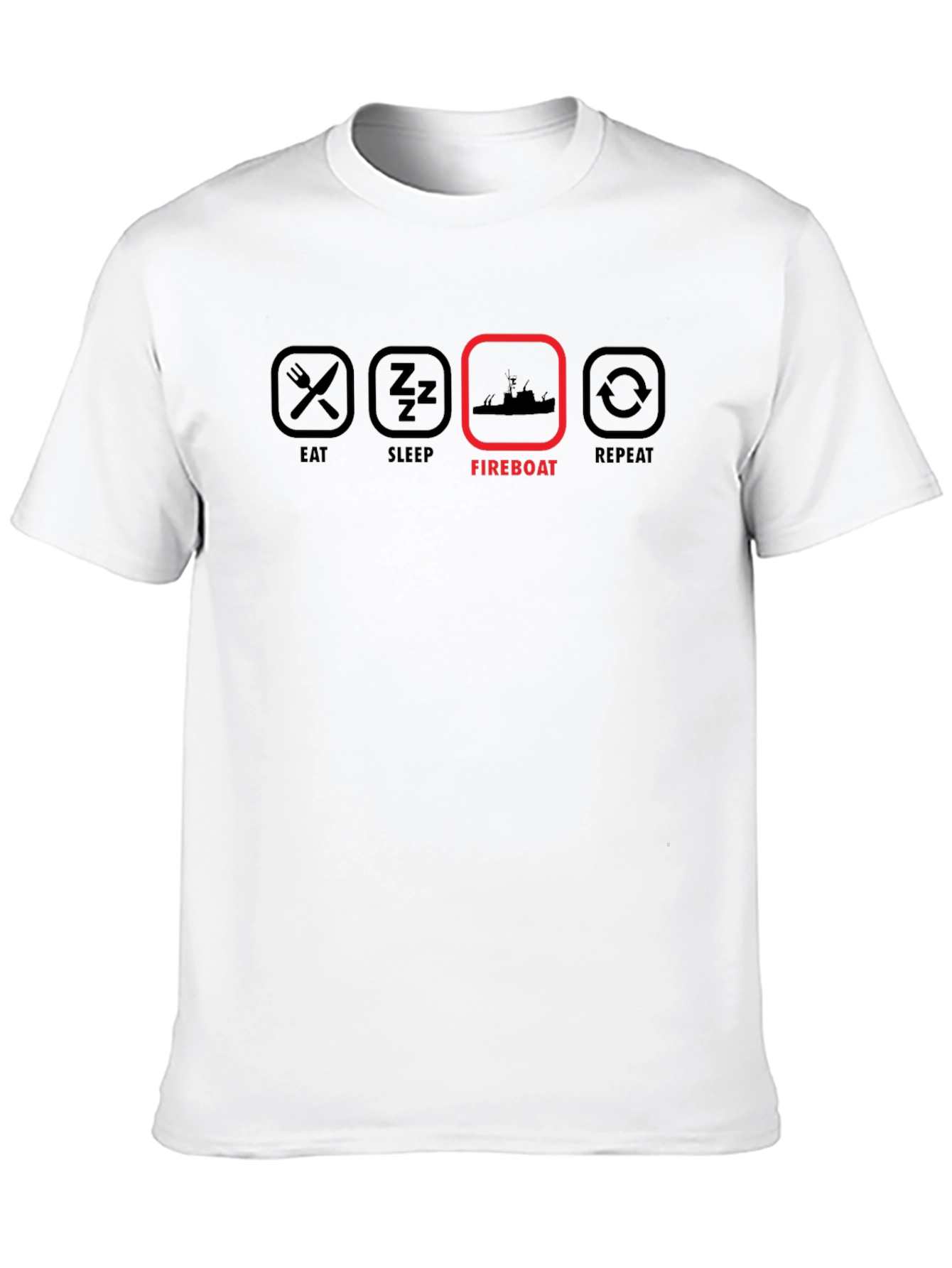 Eat Sleep Fireboat Repeat T-Shirt