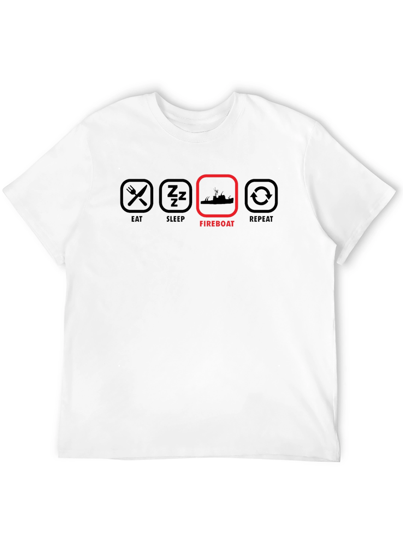 Eat Sleep Fireboat Repeat T-Shirt