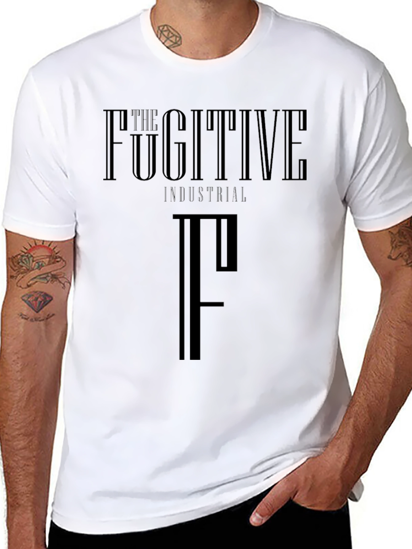 The Fugitive Industrial Black Graphic Tee