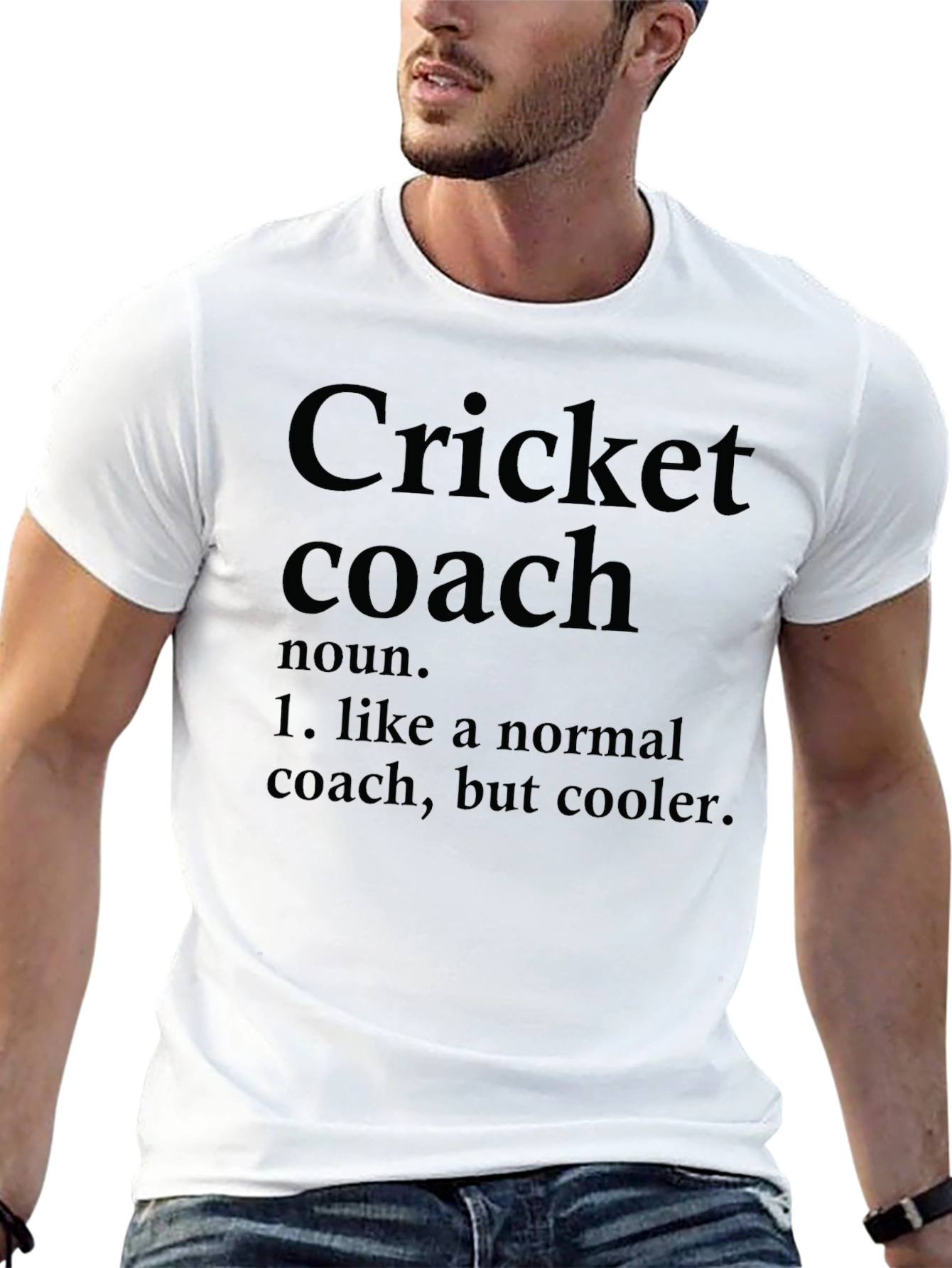 Cricket Coach Definition Graphic T-Shirt