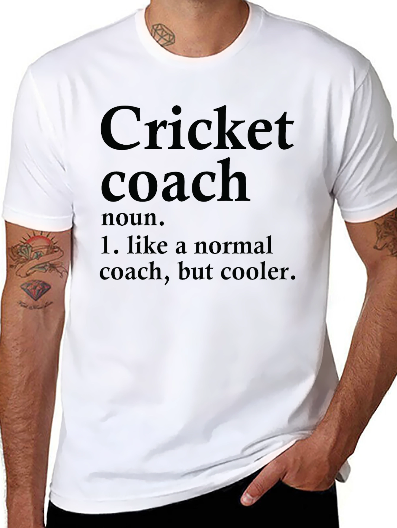 Cricket Coach Definition Graphic T-Shirt