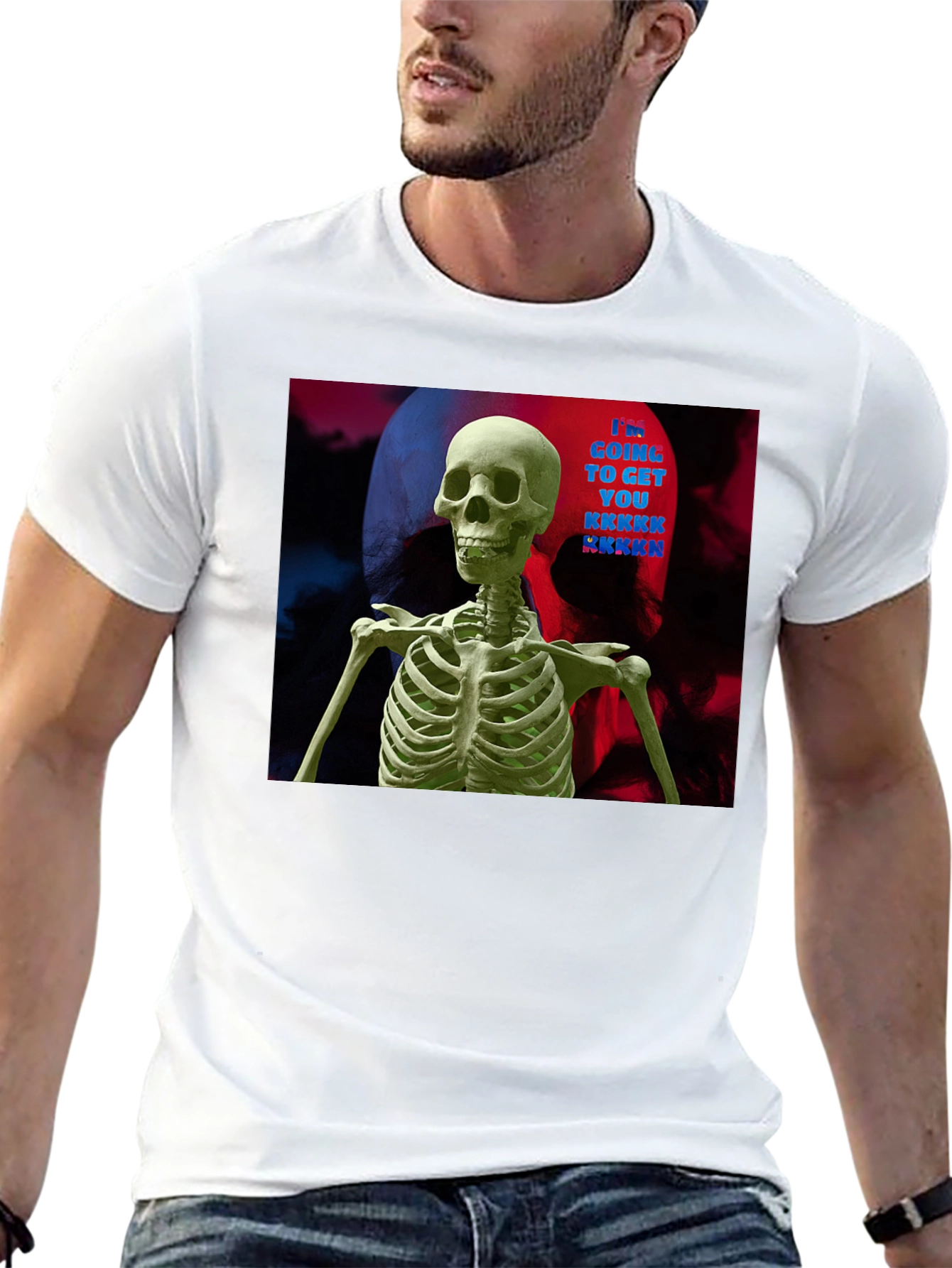 Spooky Season Skeleton Graphic Tee