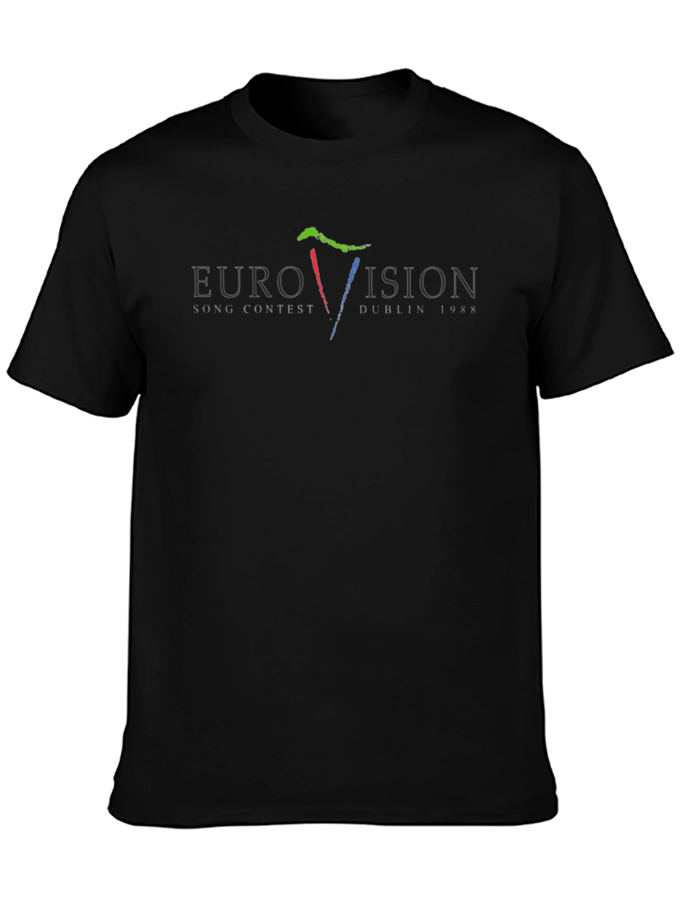 Eurovision 1988 Dublin Graphic Black T-Shirt