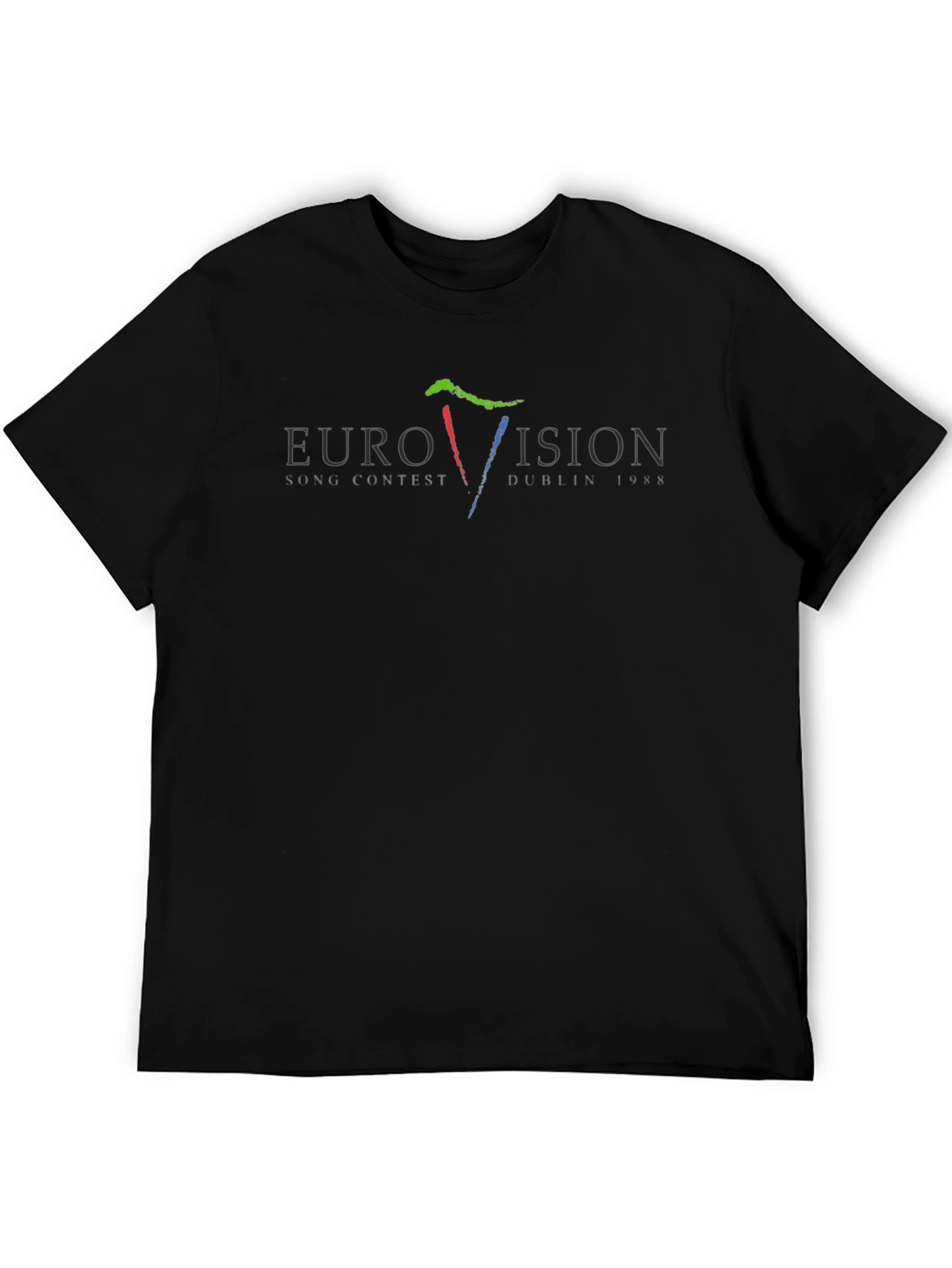 Eurovision 1988 Dublin Graphic Black T-Shirt
