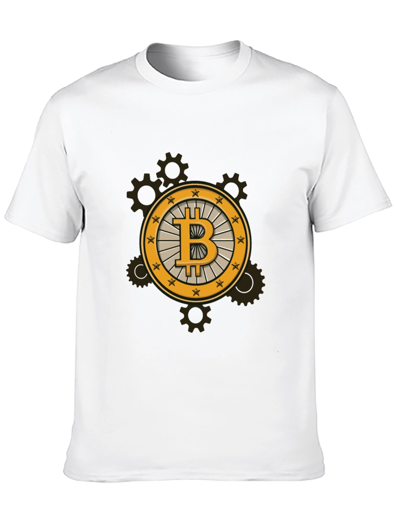 Bitcoin Steampunk Black Tee