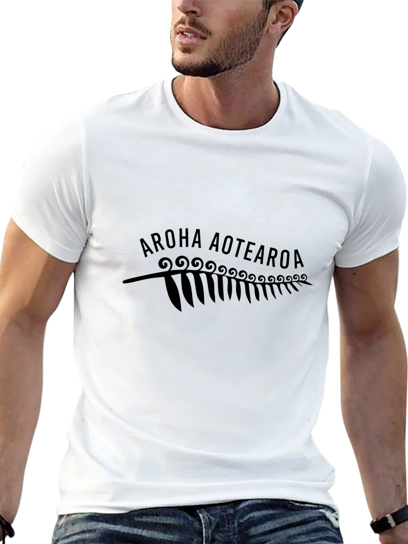 Aroha Aotearoa Black T-Shirt