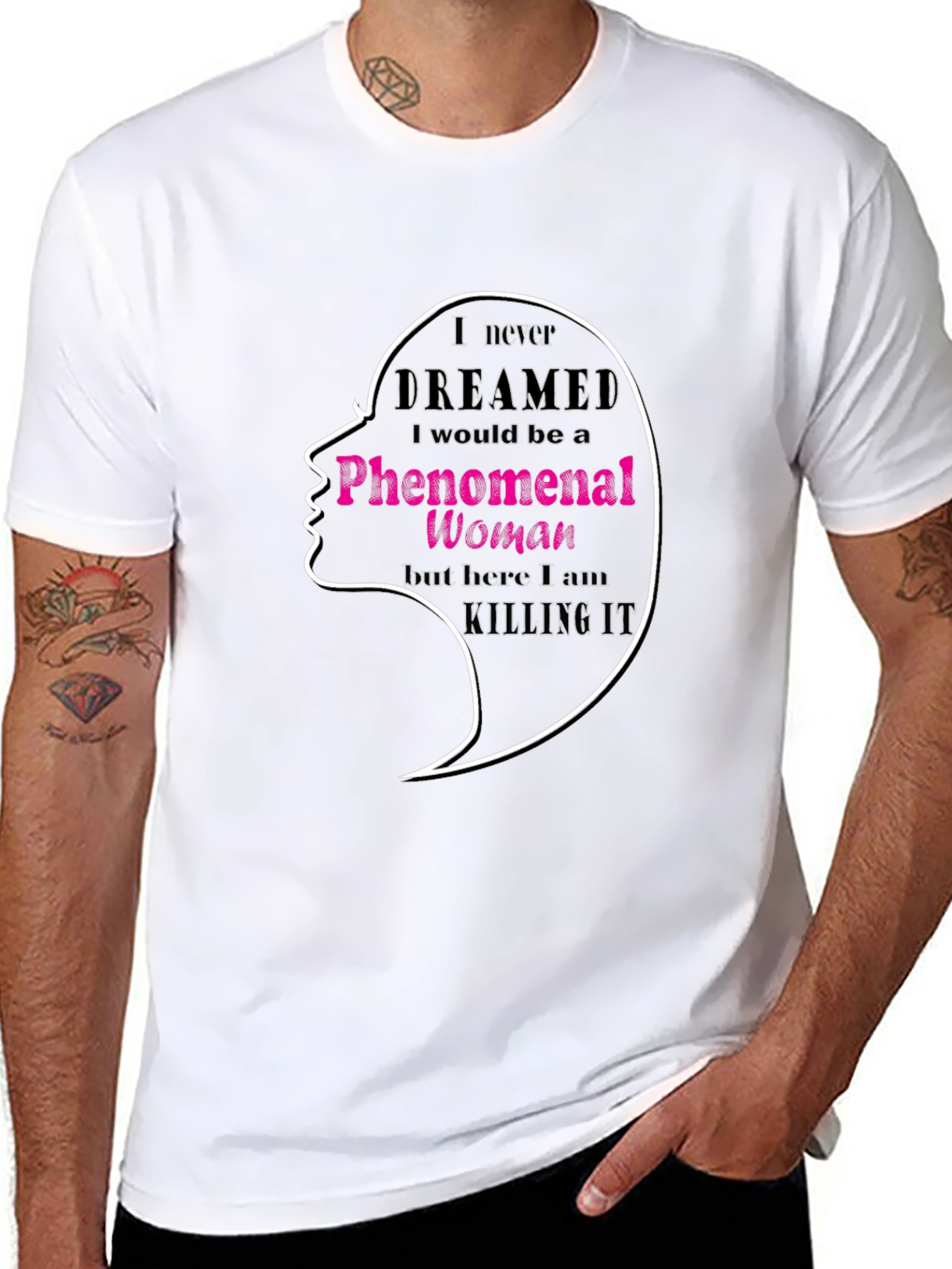 Phenomenal Woman Graphic Tee - Black Unisex T-Shirt
