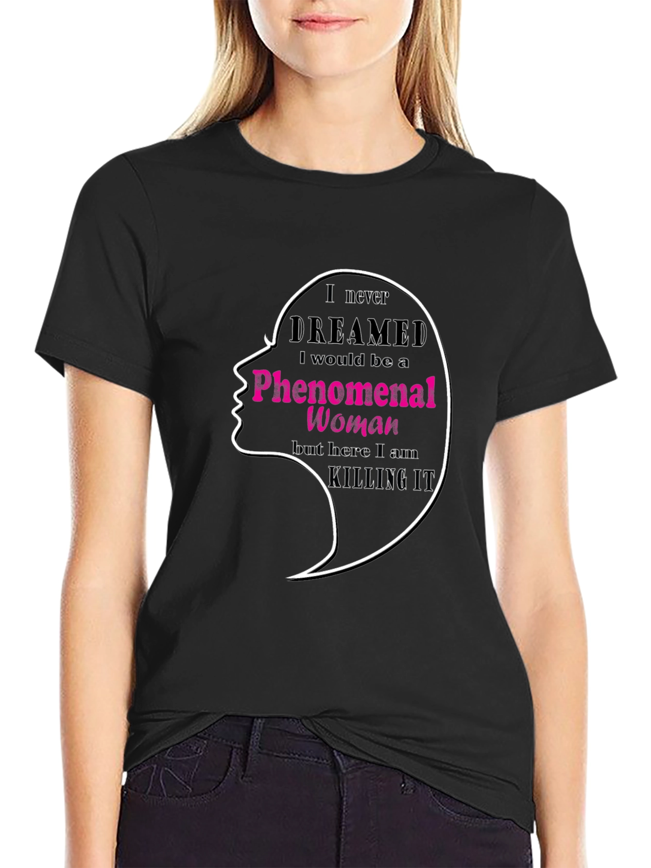 Phenomenal Woman Graphic Tee - Black Unisex T-Shirt