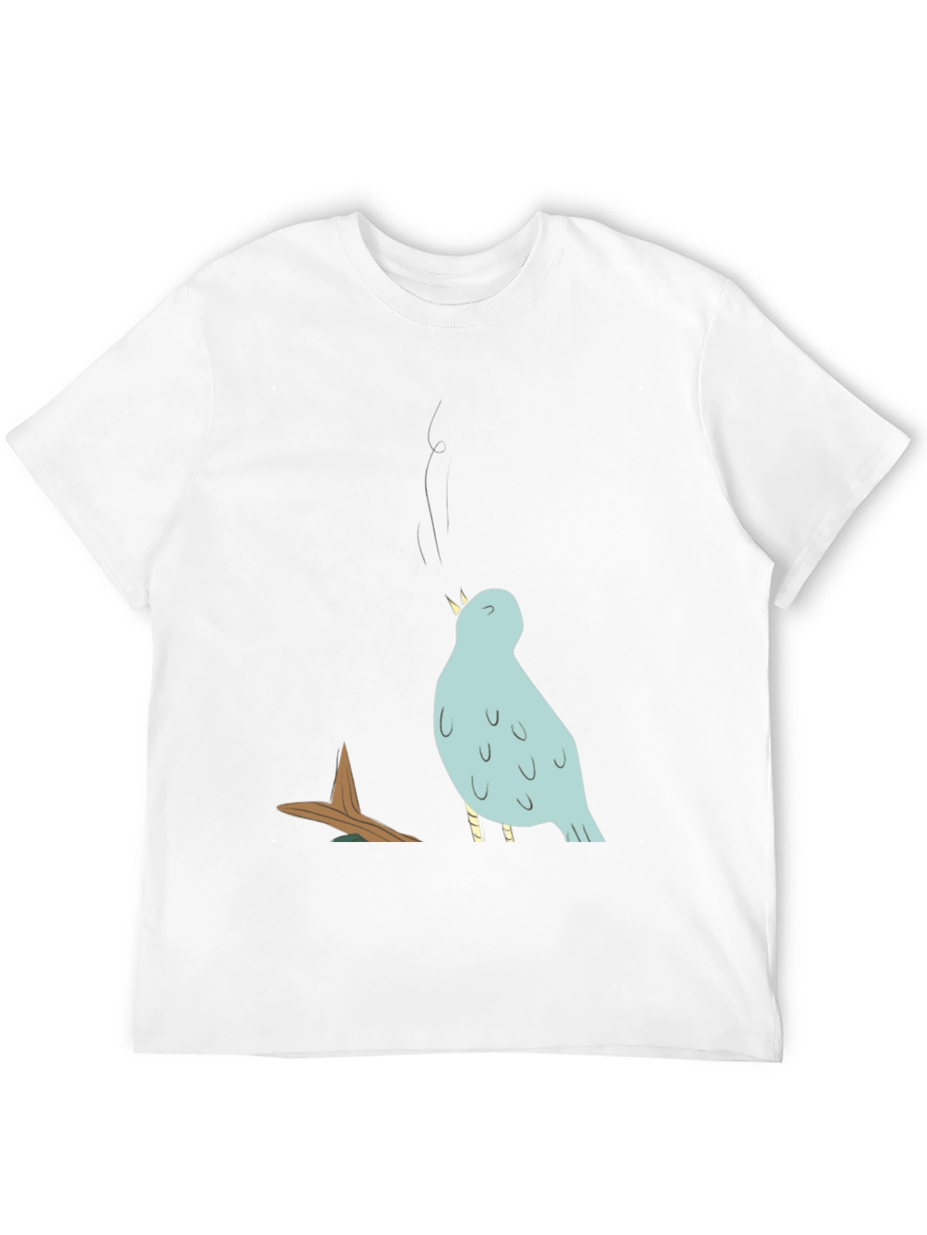 Singing Bird Graphic Tee - Mens Black T-Shirt
