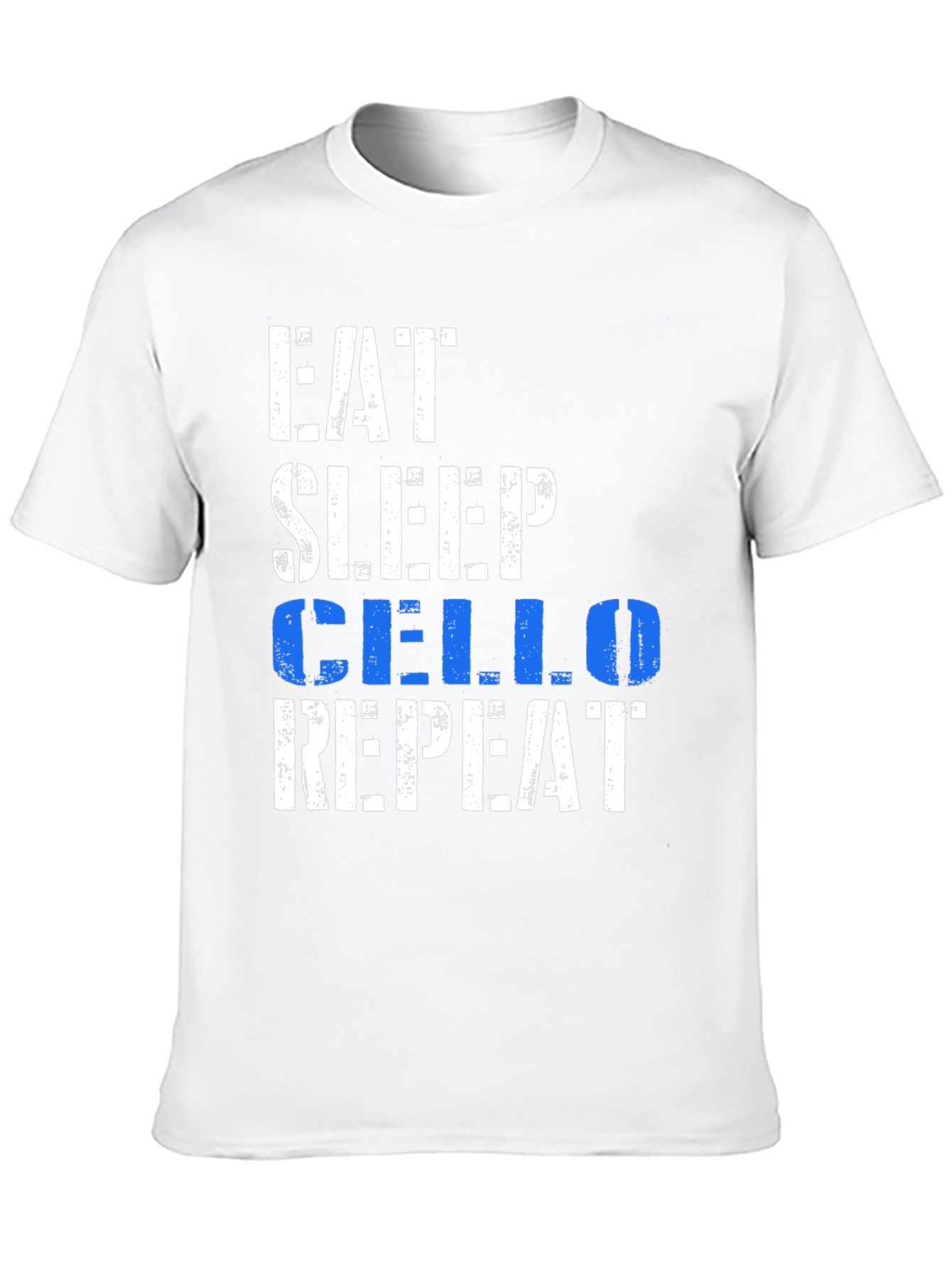 Eat Sleep Cello Repeat Black Graphic Tee