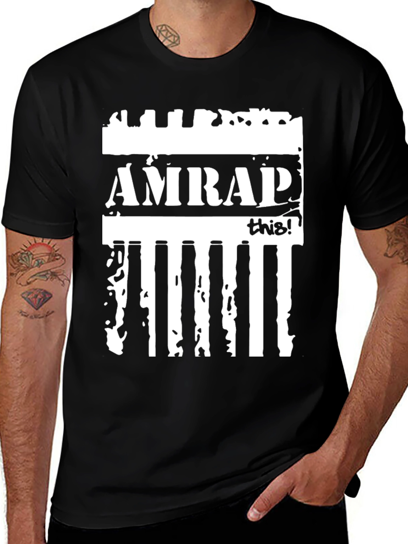 AMRAP This! Black Graphic Tee