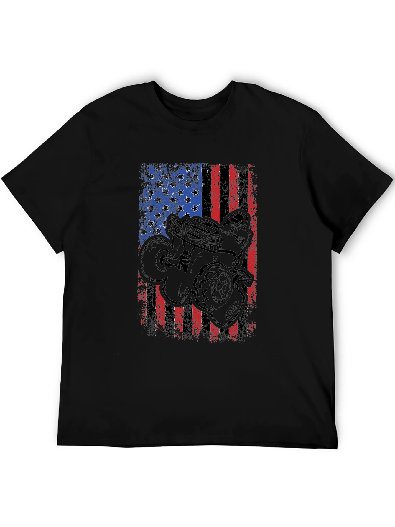 American Flag ATV Rider Graphic Tee