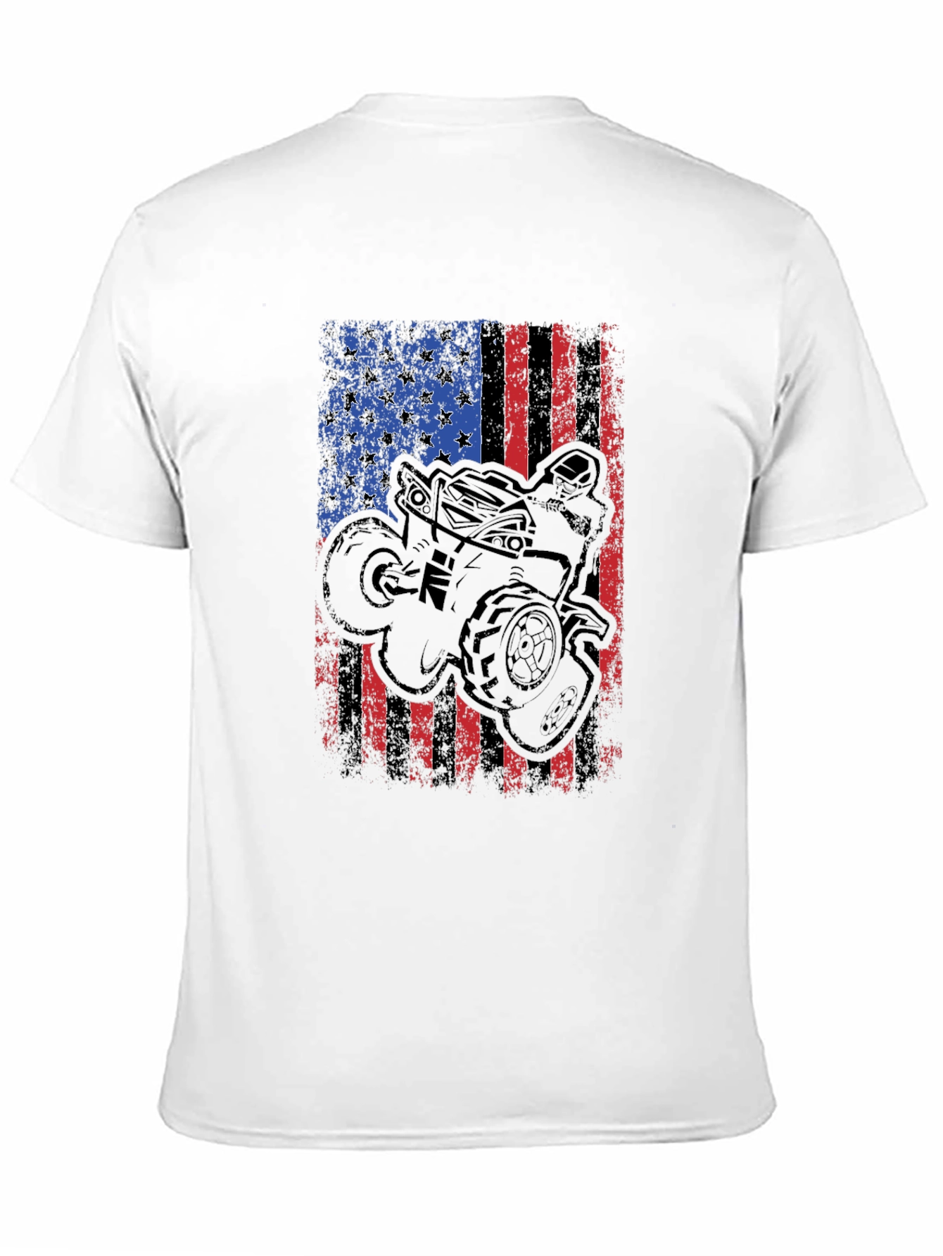 American Flag ATV Rider Graphic Tee