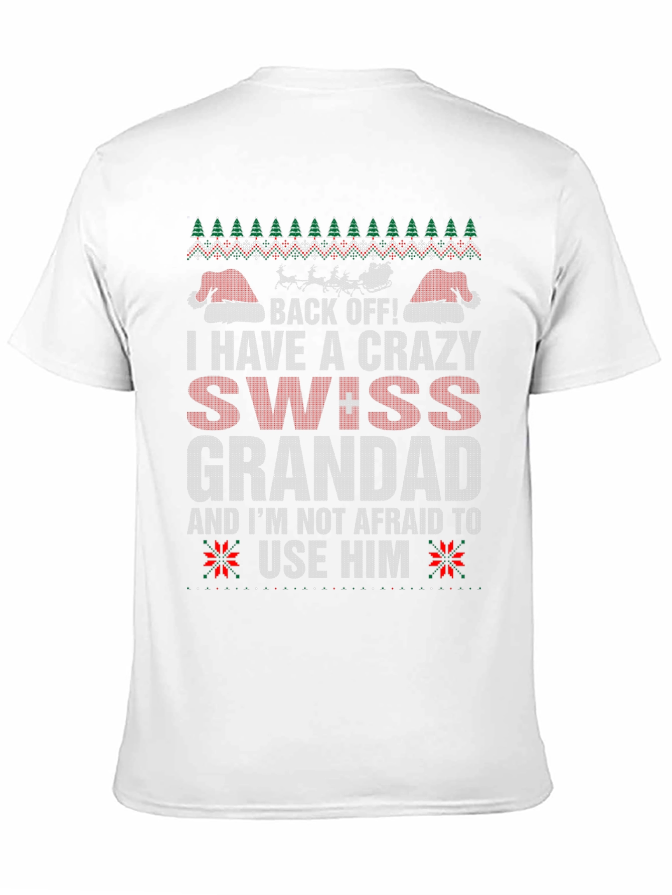 Crazy Swiss Grandad Christmas T-Shirt