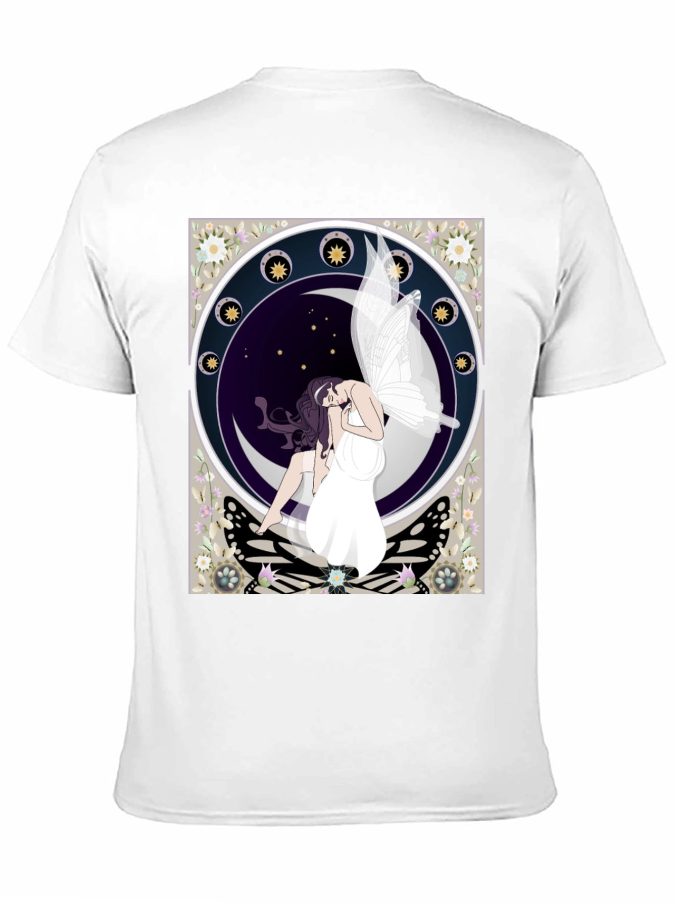 Moon Fairy Graphic Tee - Mystical Style
