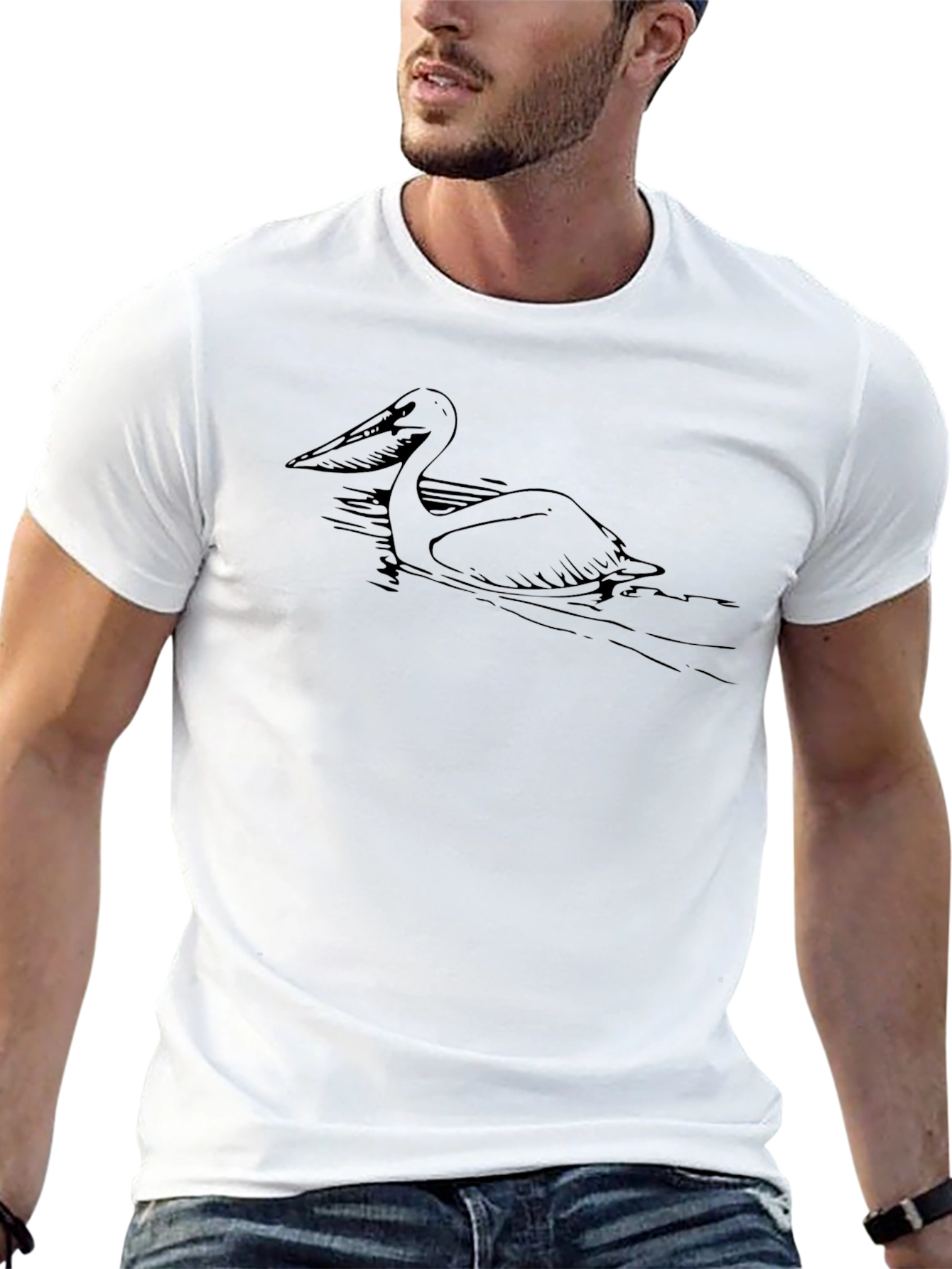 Pelican Graphic T-Shirt - Casual Bird Lover Tee